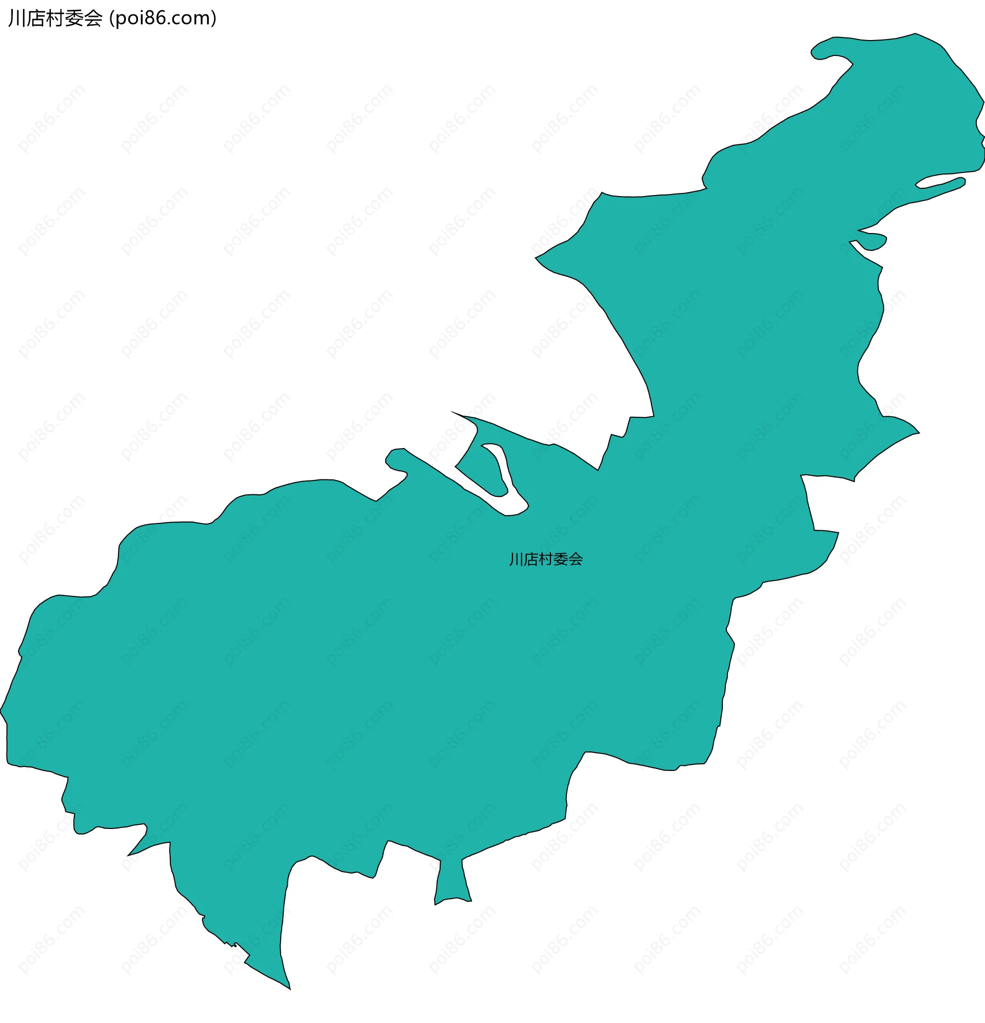 川店村委会边界地图