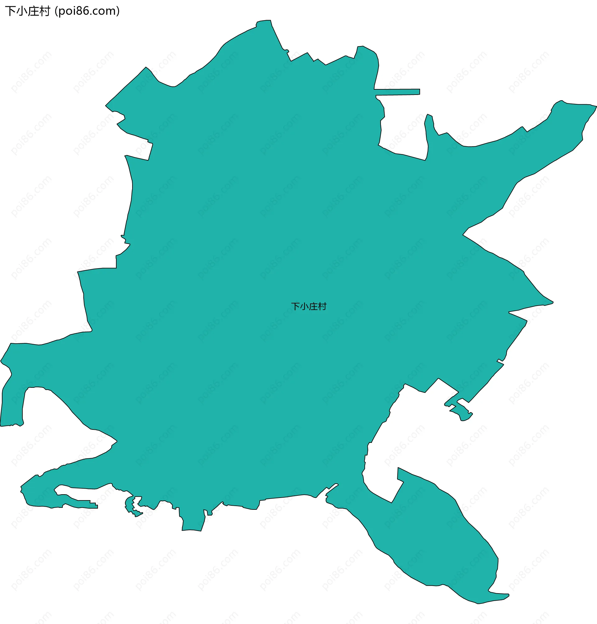 下小庄村边界地图