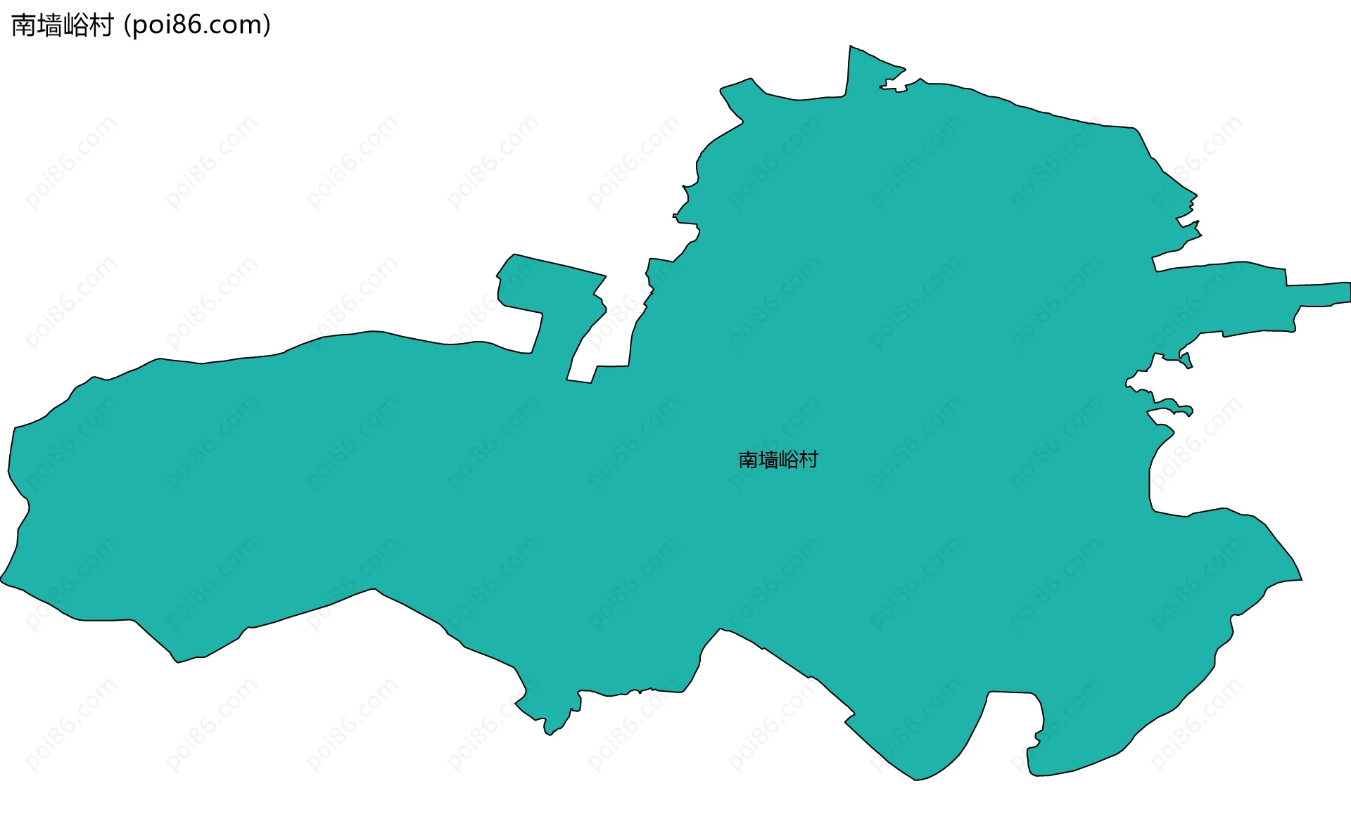 南墙峪村边界地图