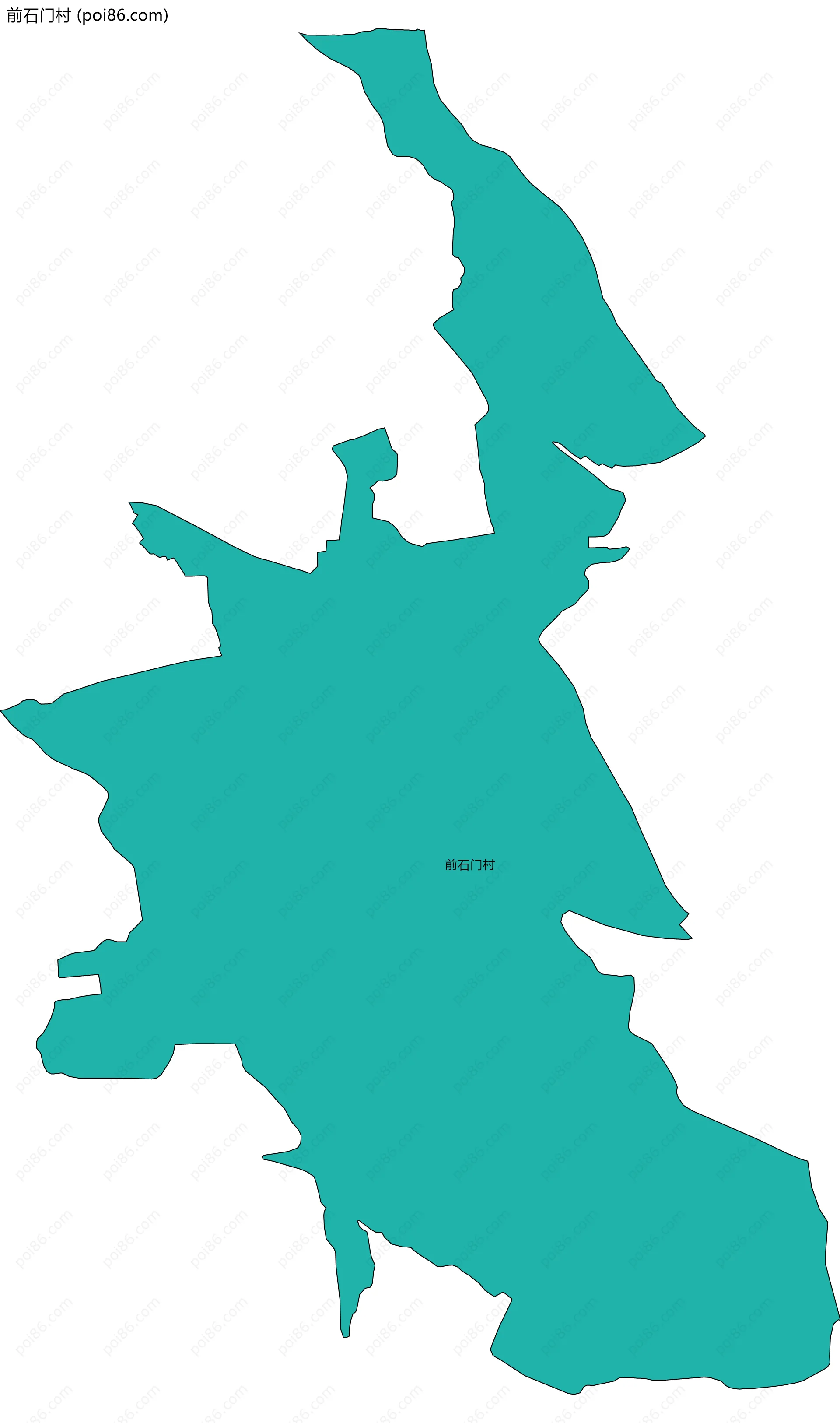 前石门村边界地图