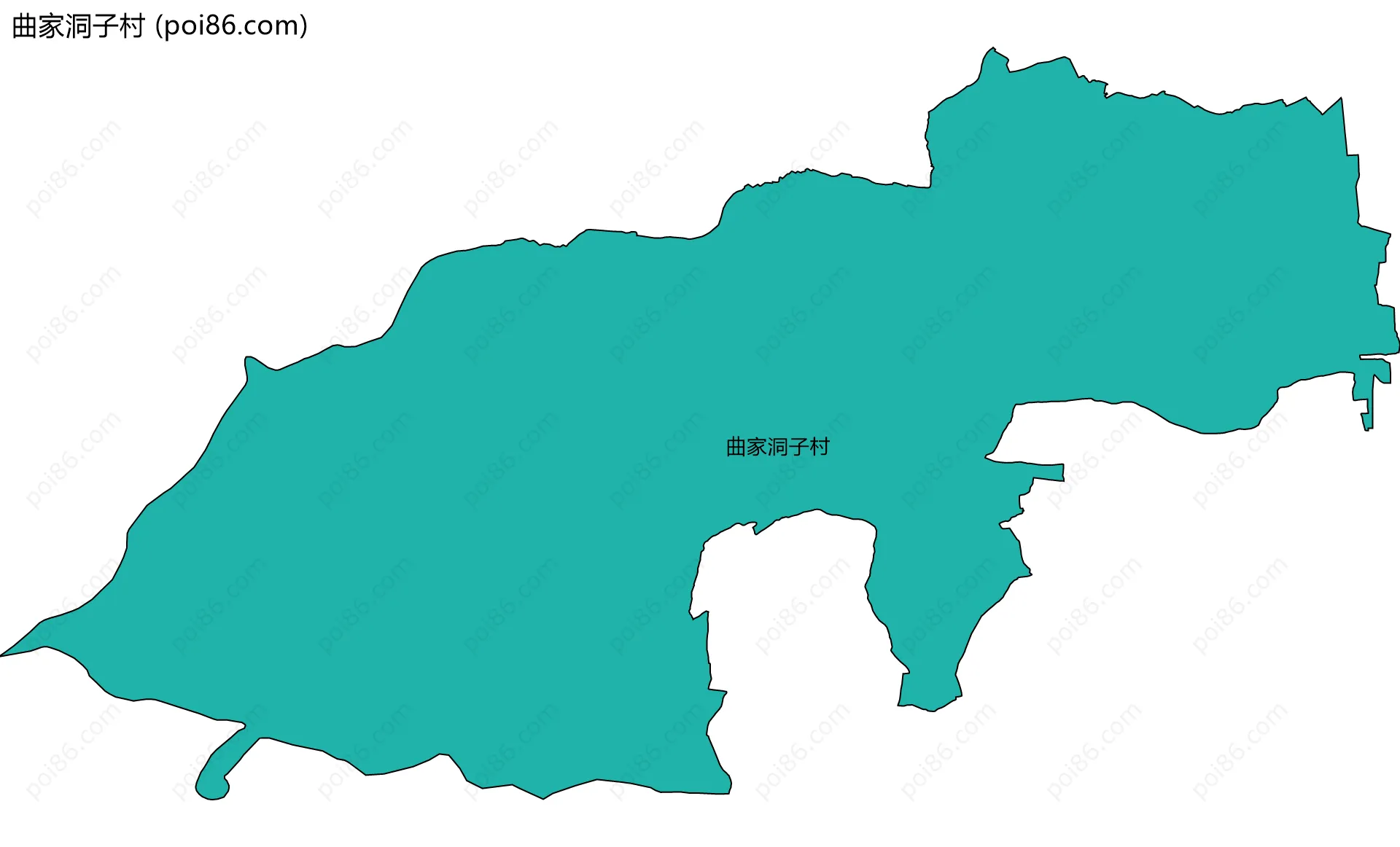 曲家洞子村边界地图