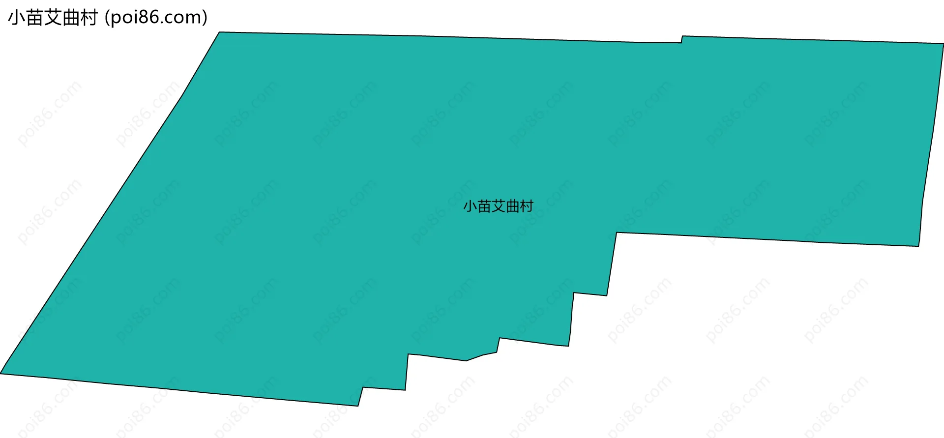 小苗艾曲村边界地图