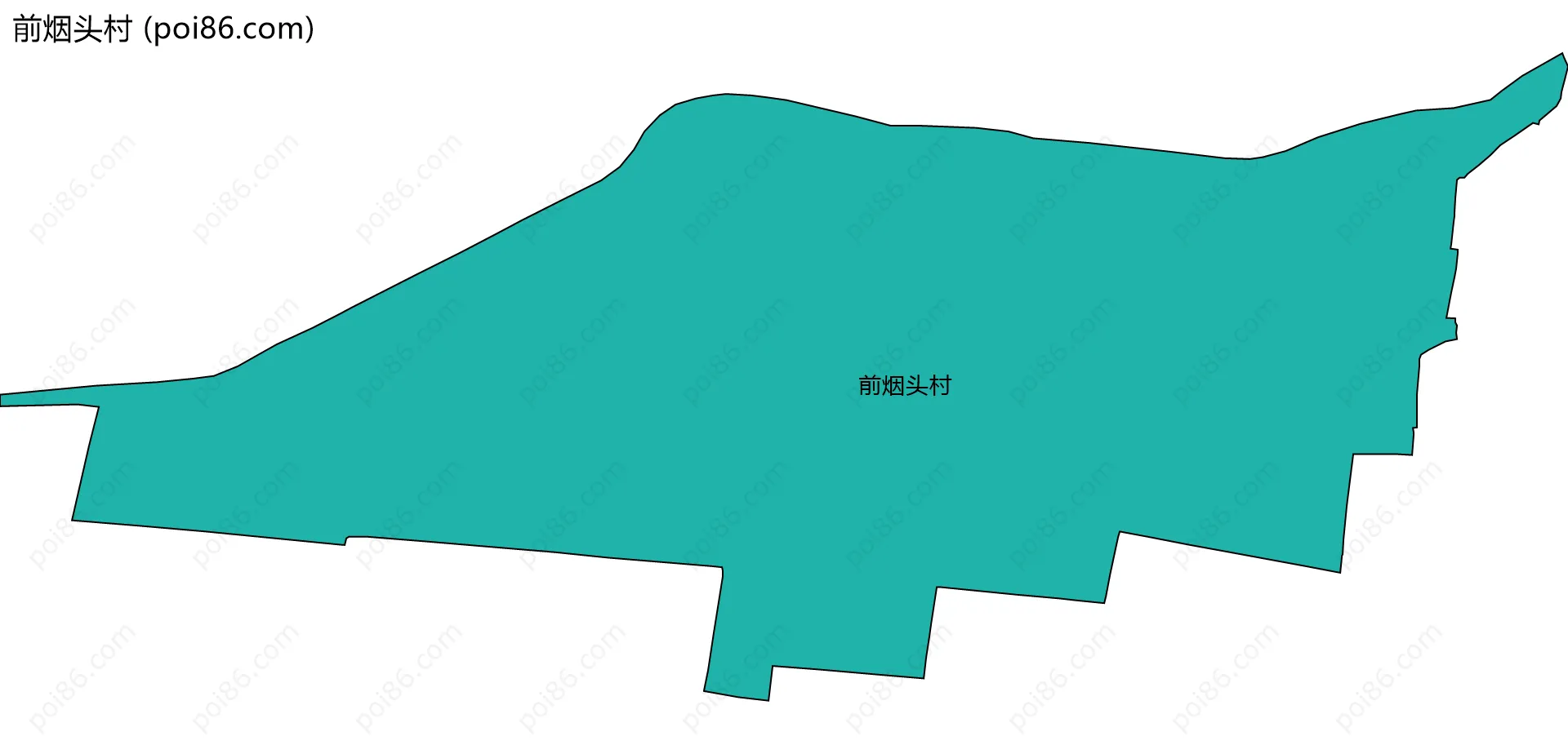 前烟头村边界地图