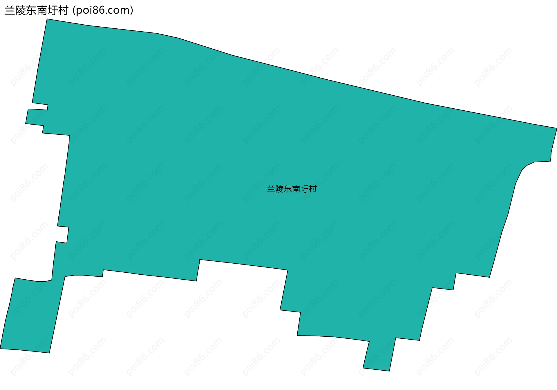兰陵东南圩村边界地图