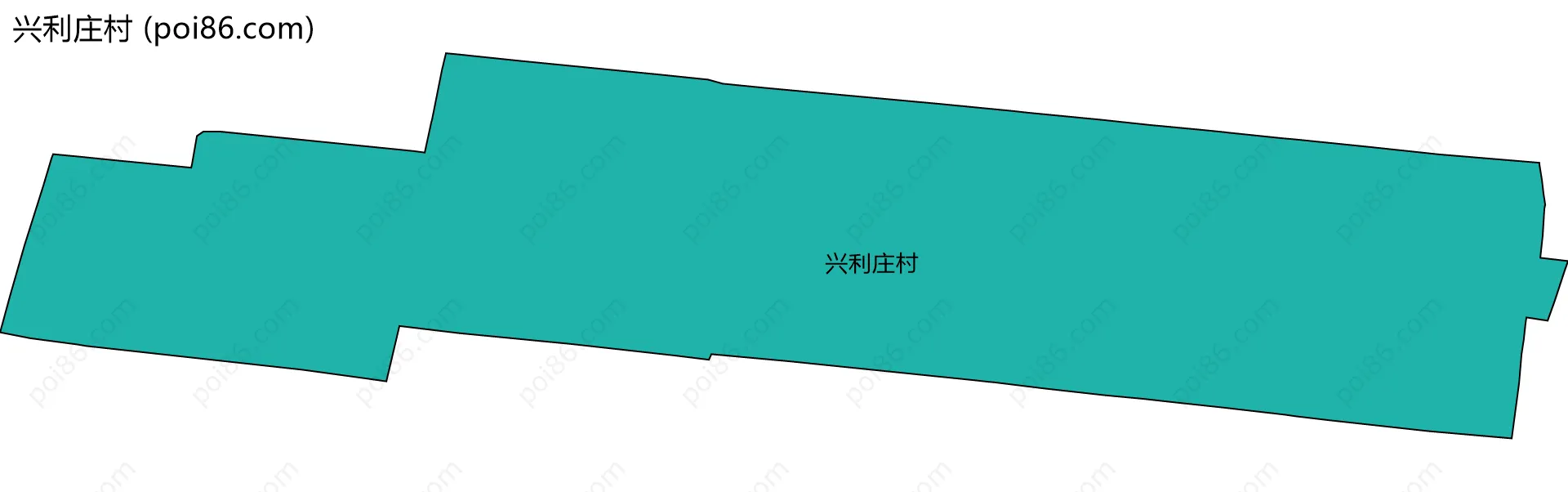 兴利庄村边界地图