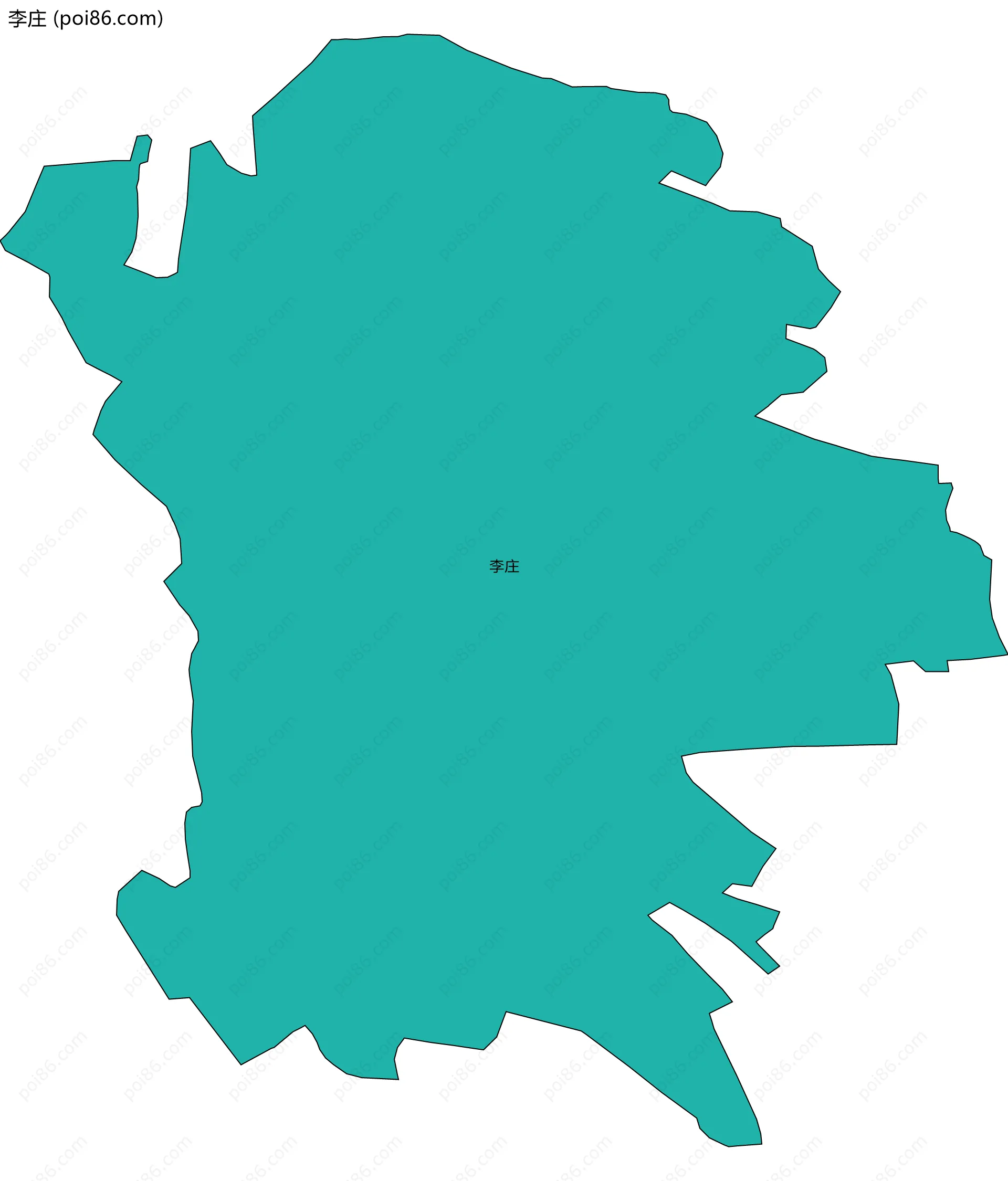 李庄边界地图