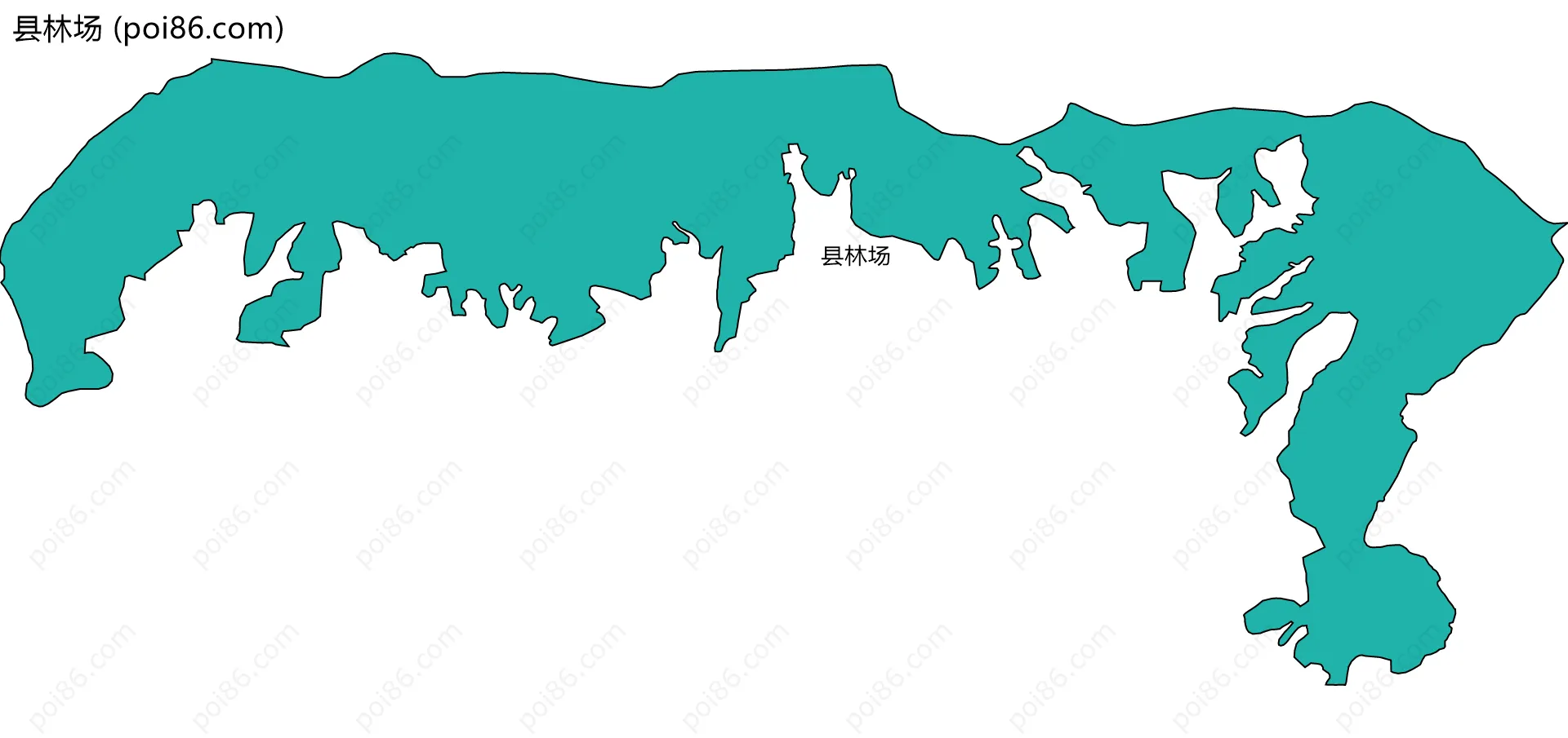 县林场边界地图