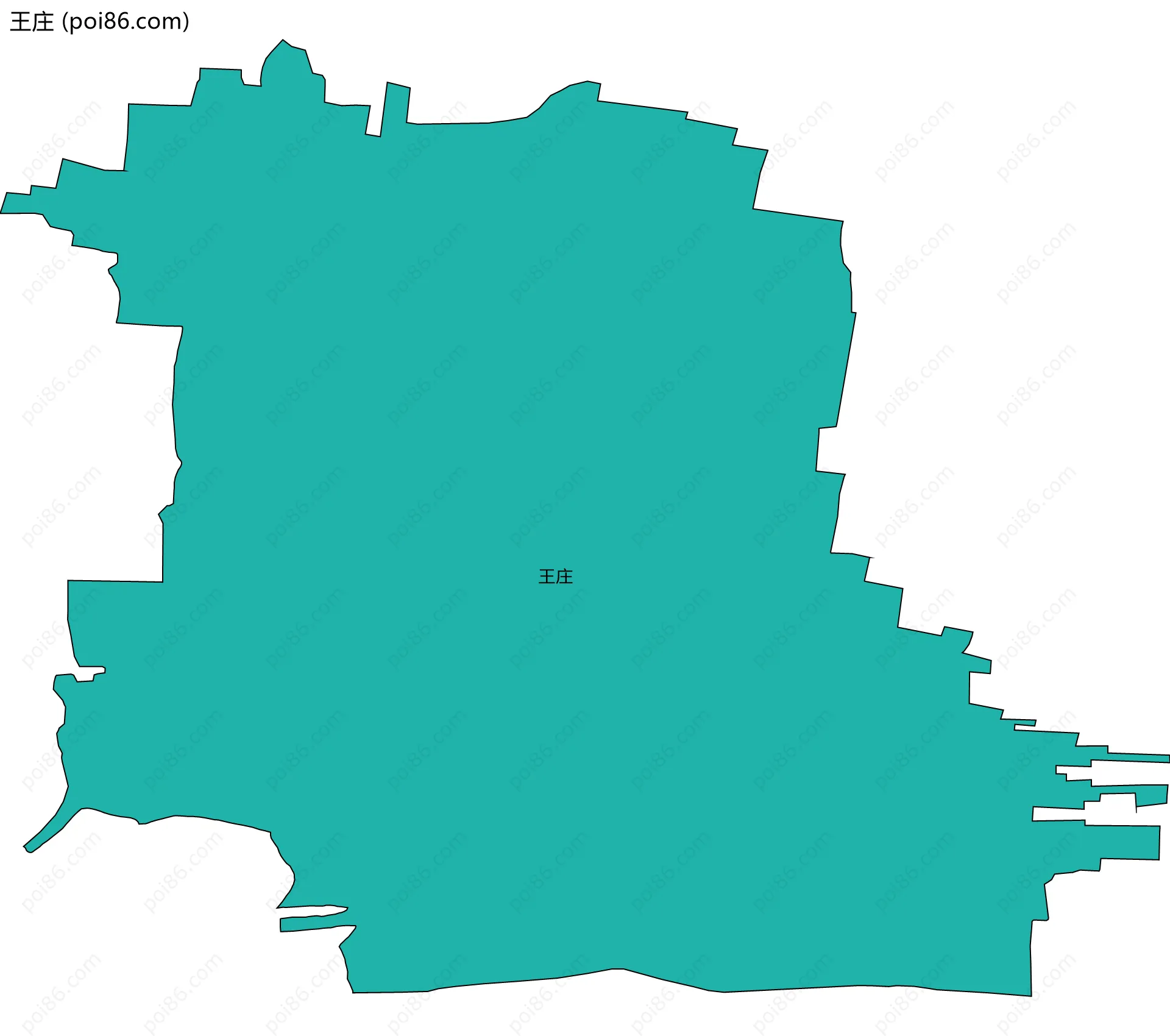 王庄边界地图