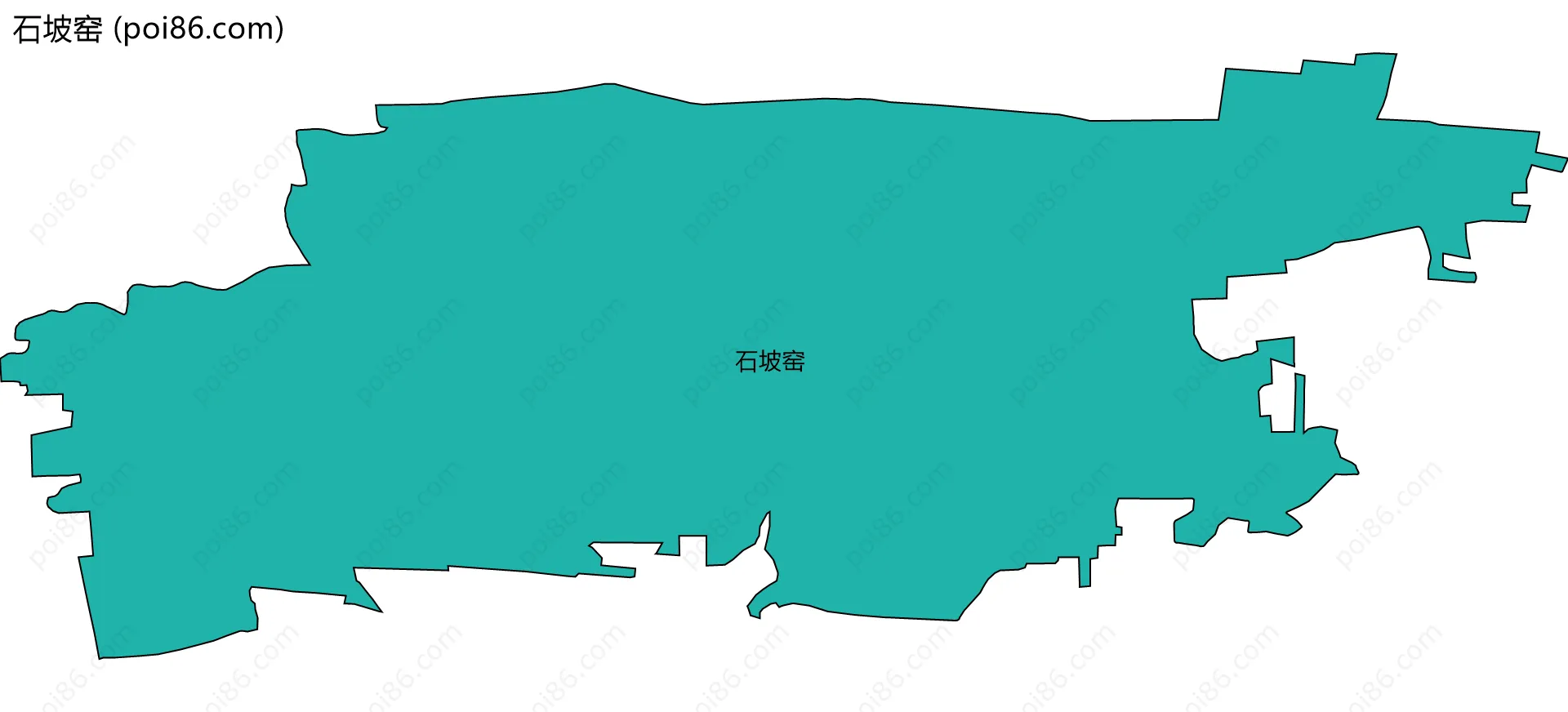 石坡窑边界地图