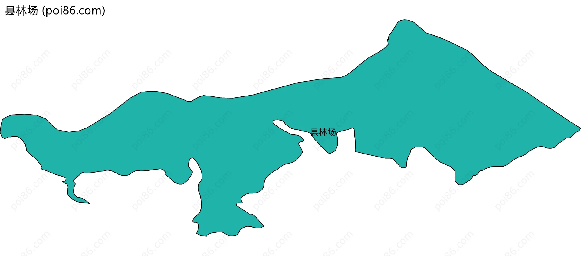 县林场边界地图