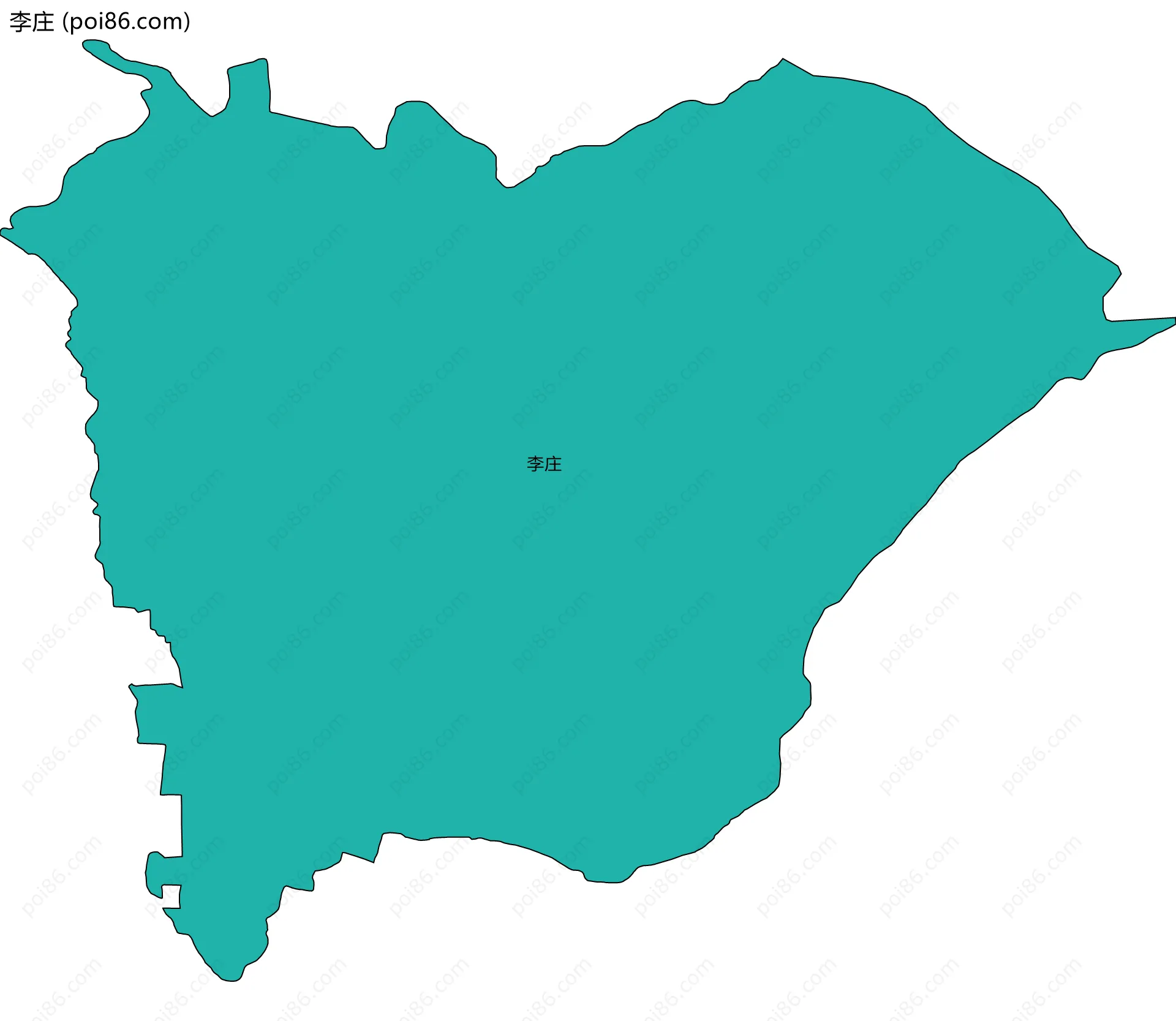 李庄边界地图