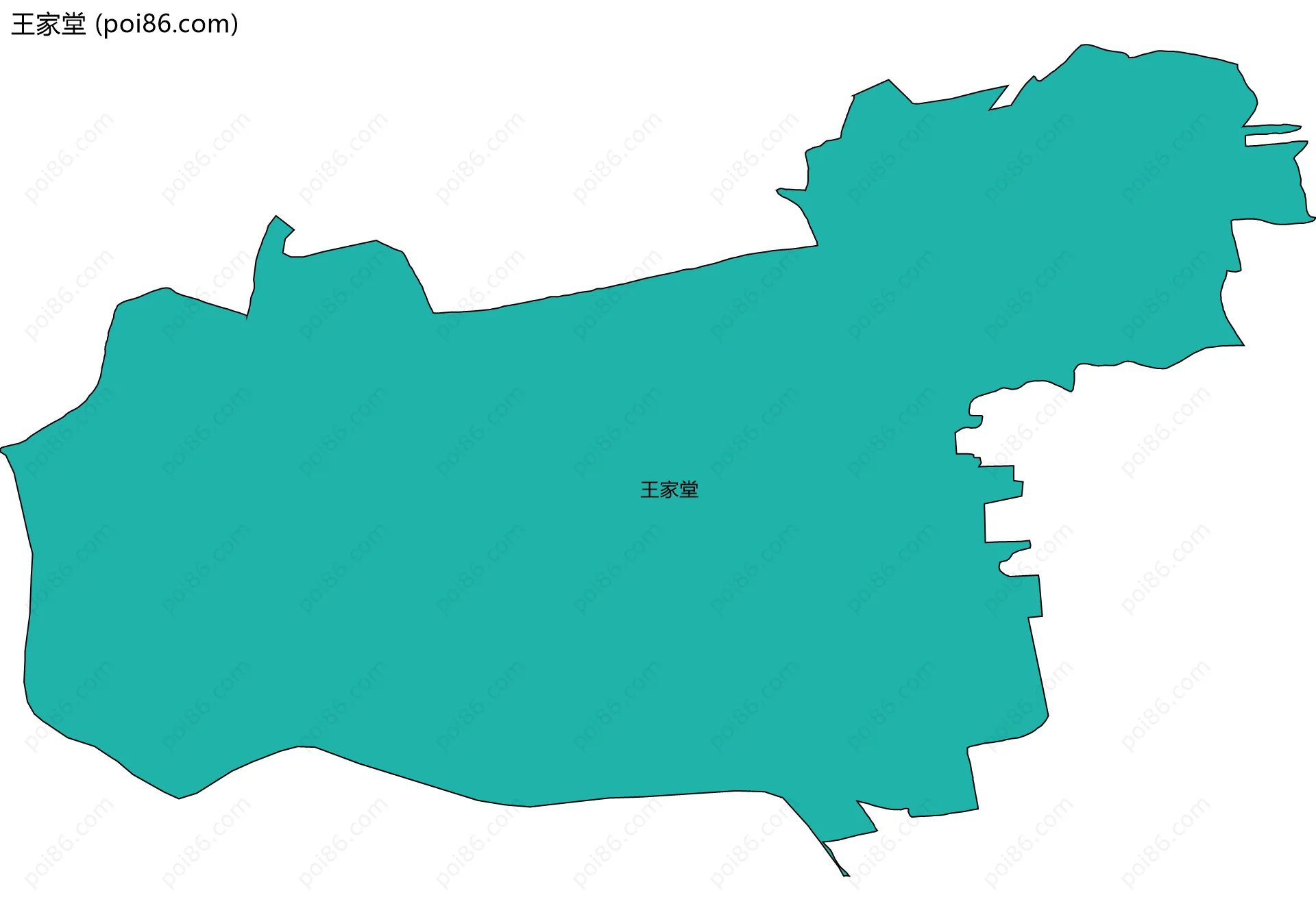 王家堂边界地图