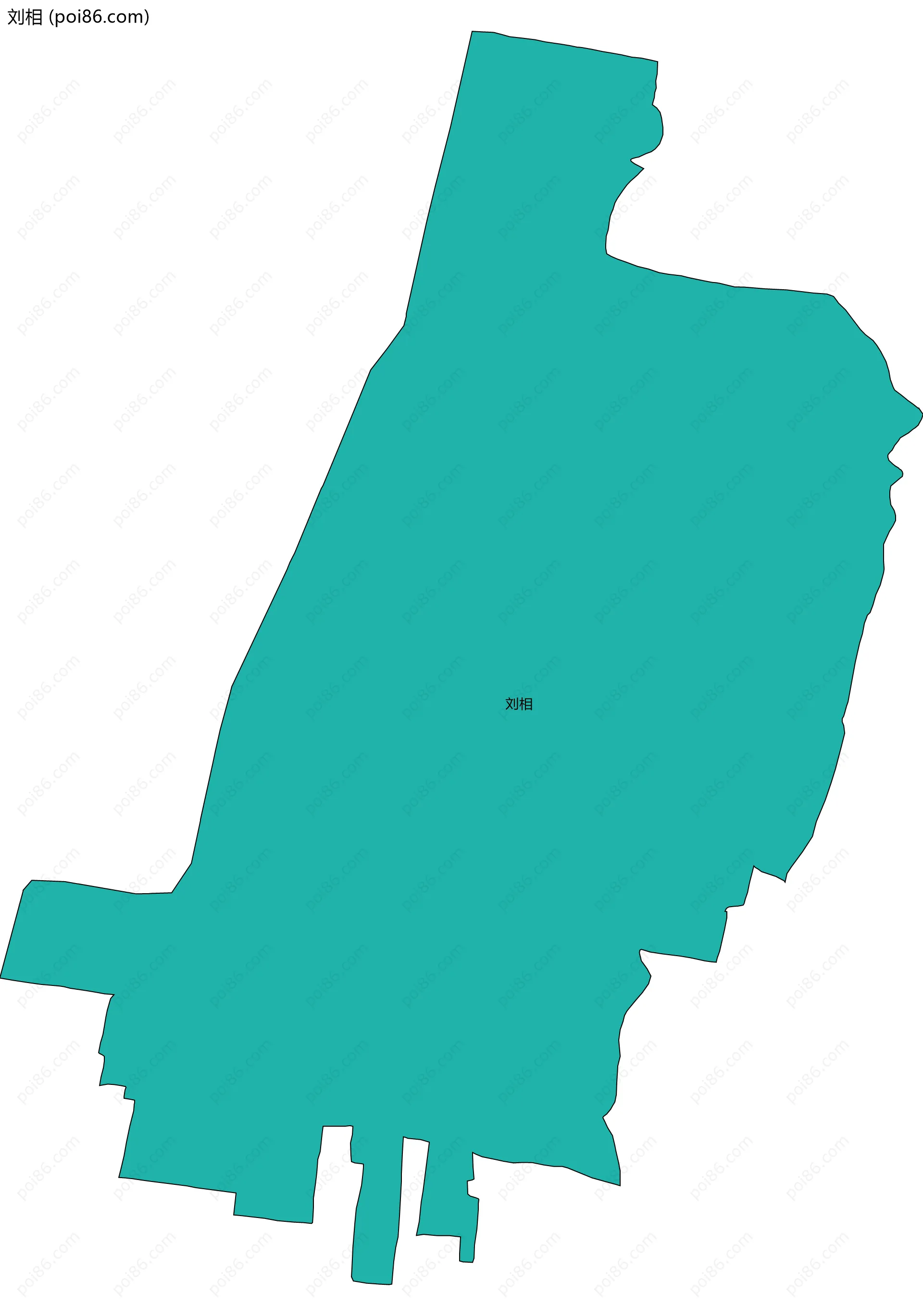刘相边界地图