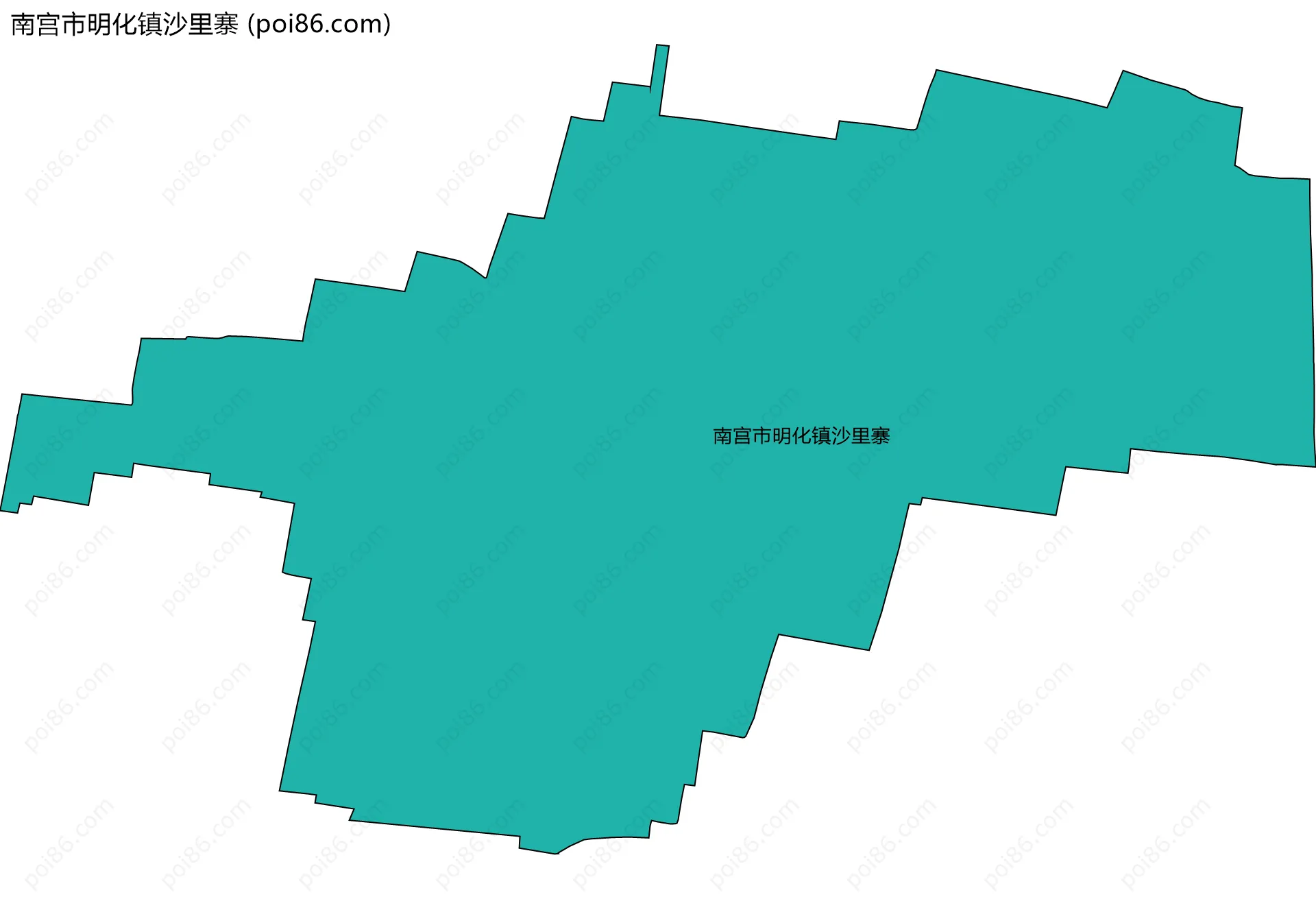 南宫市明化镇沙里寨边界地图
