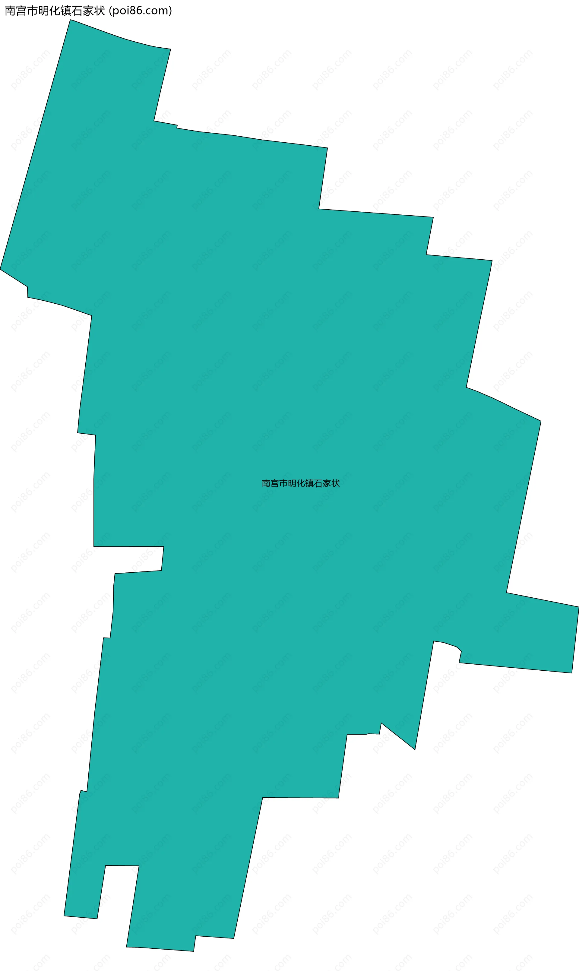 南宫市明化镇石家状边界地图