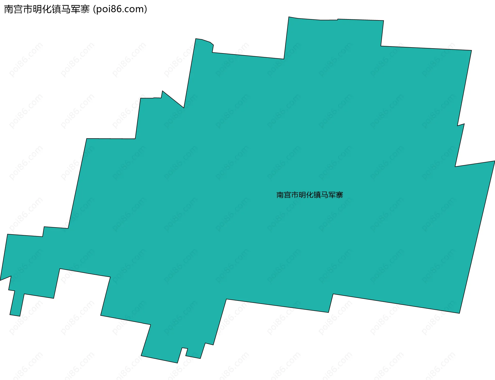 南宫市明化镇马军寨边界地图