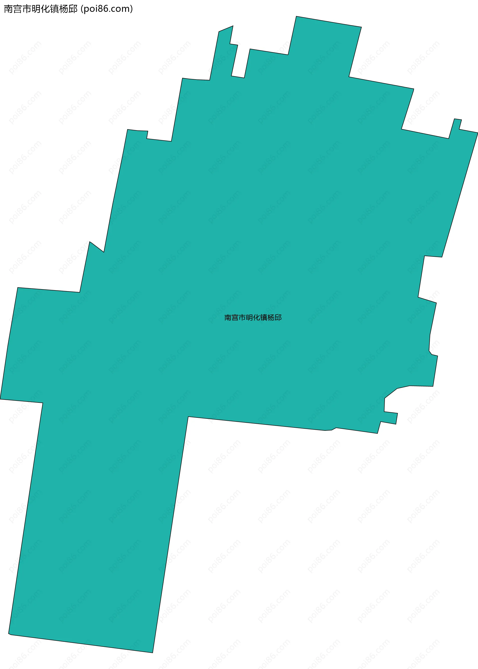 南宫市明化镇杨邱边界地图