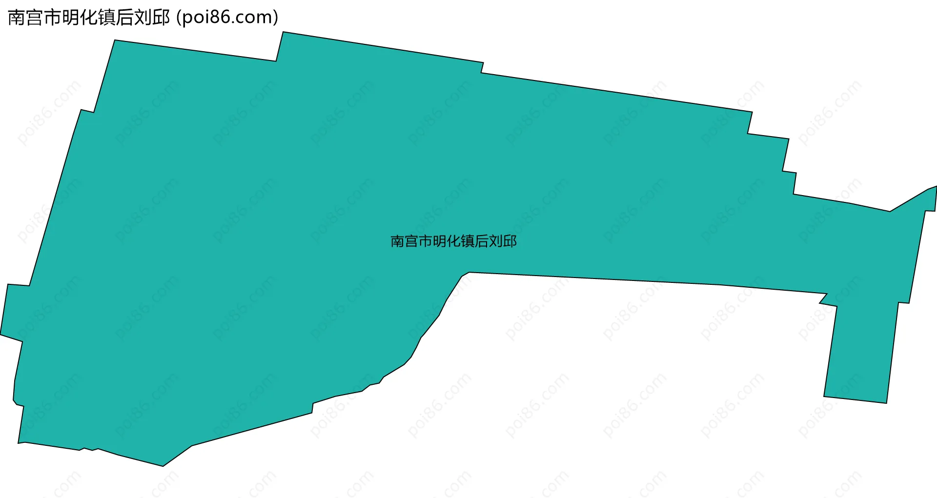 南宫市明化镇后刘邱边界地图