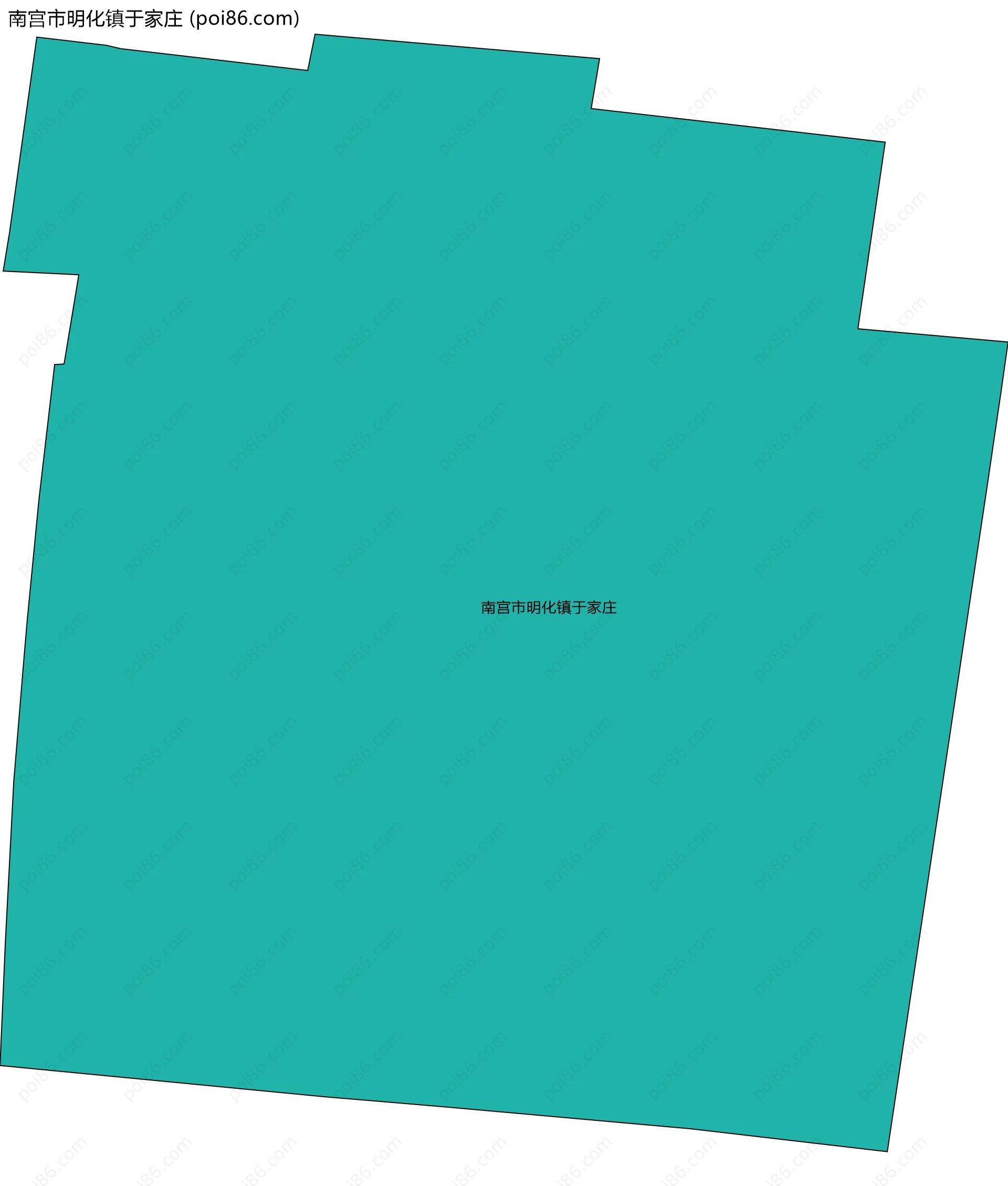 南宫市明化镇于家庄边界地图