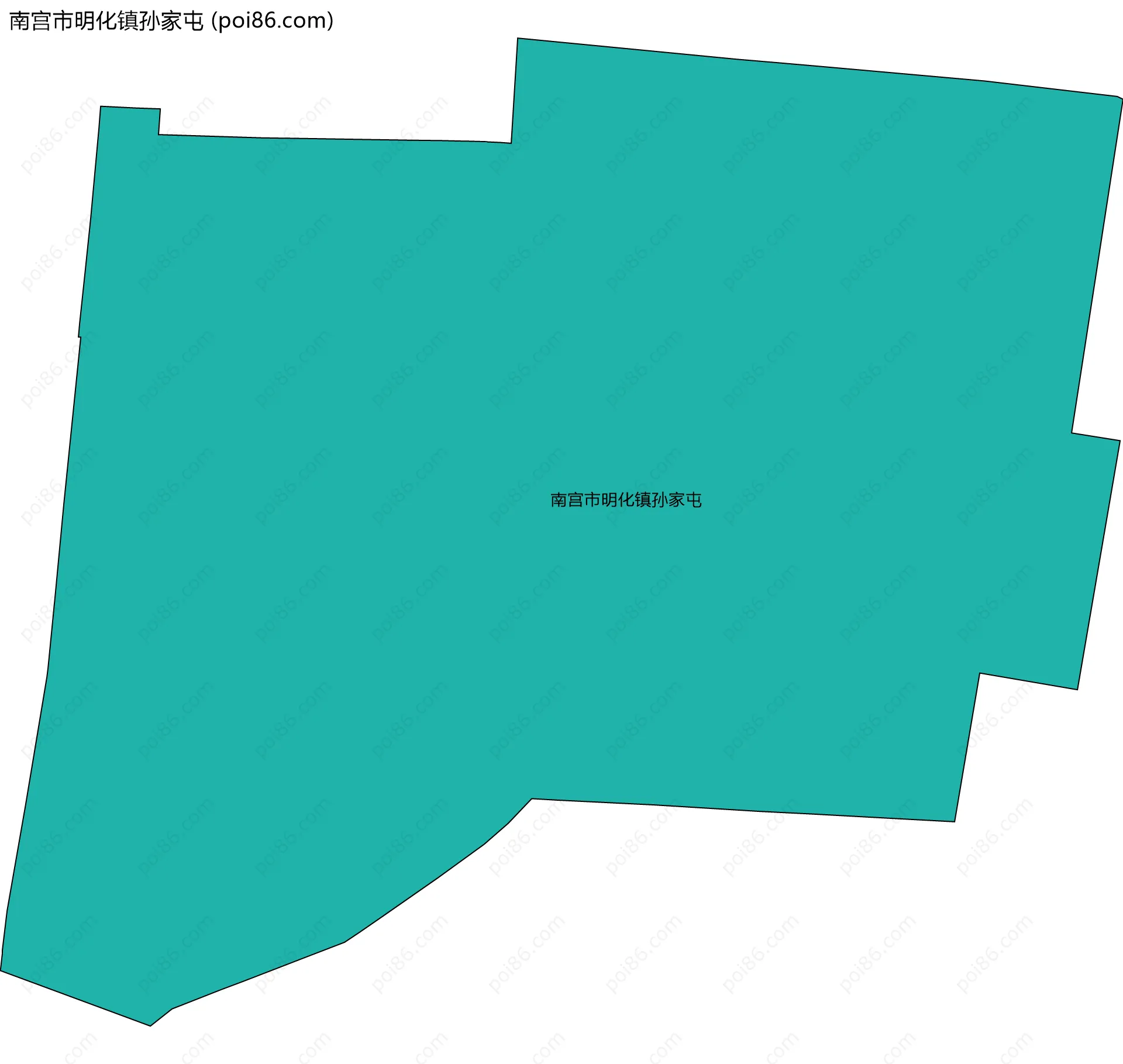 南宫市明化镇孙家屯边界地图