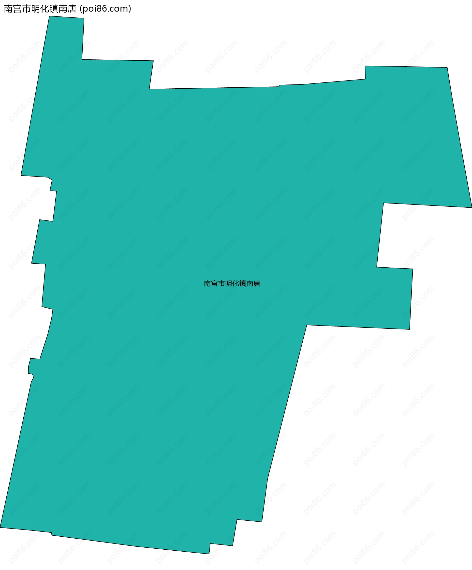 南宫市明化镇南唐边界地图