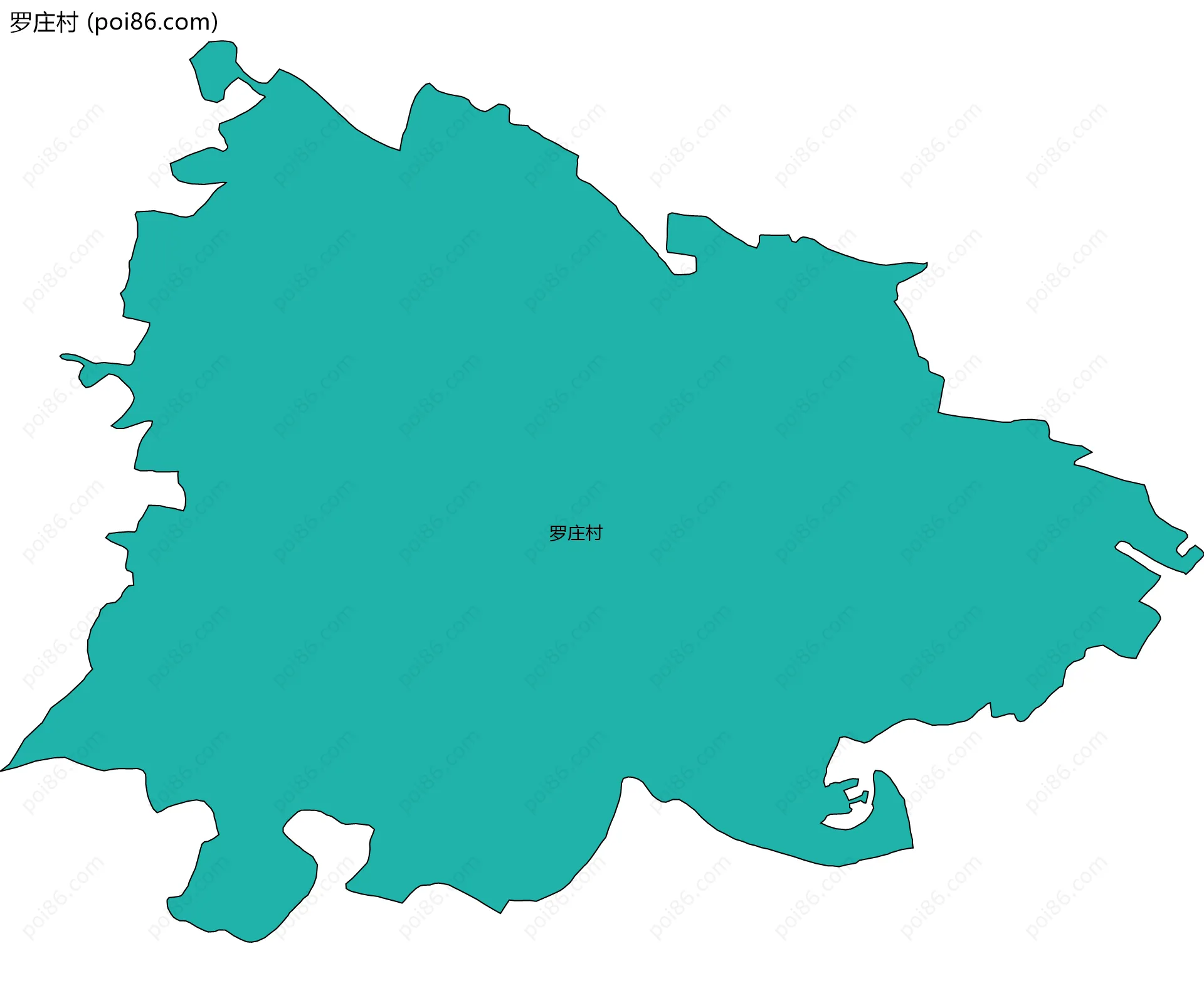 罗庄村边界地图