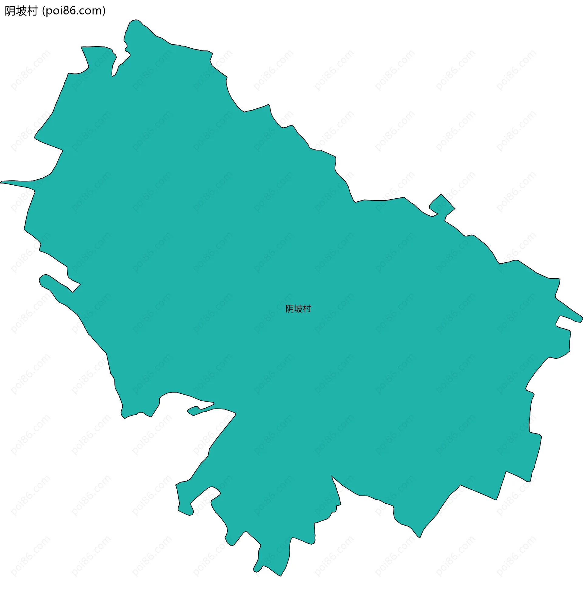 阴坡村边界地图