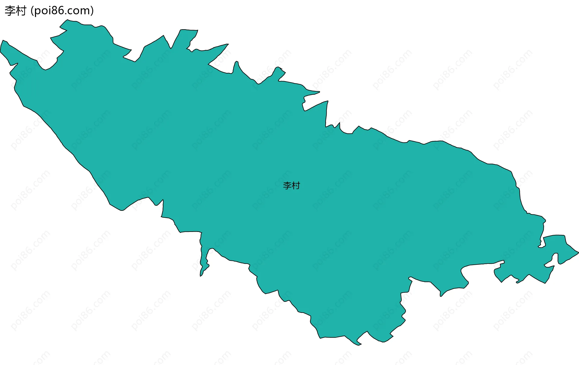 李村边界地图