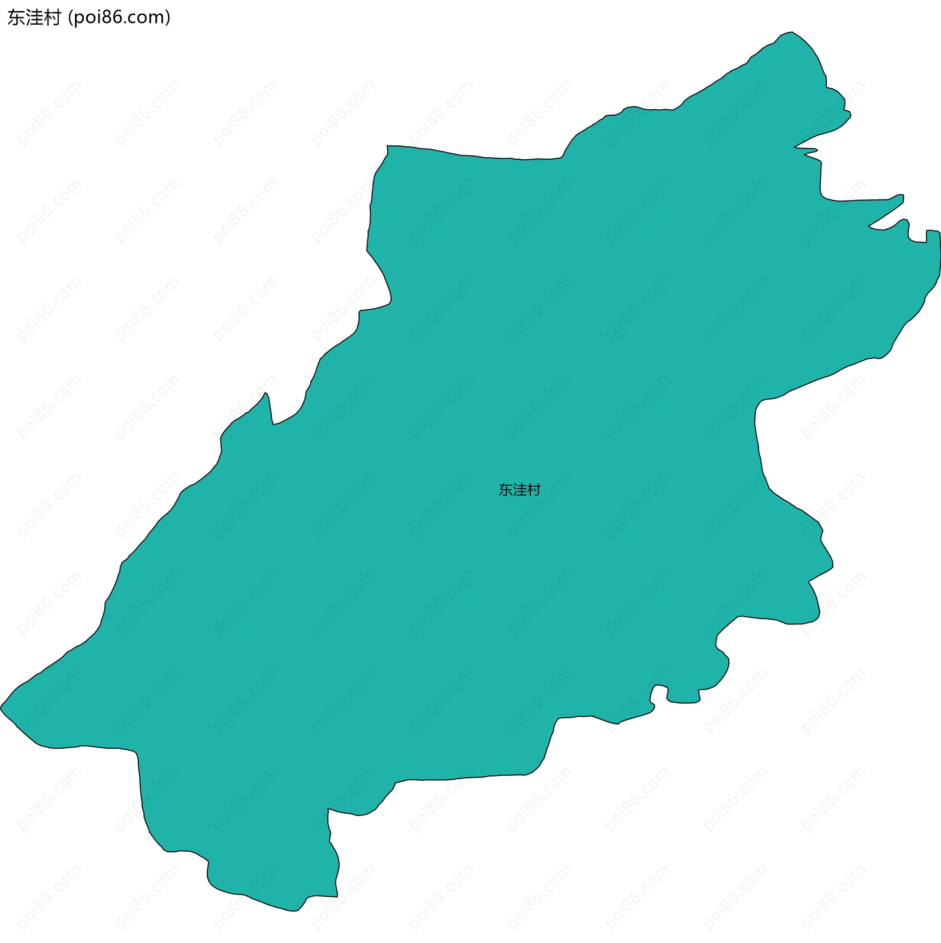 东洼村边界地图