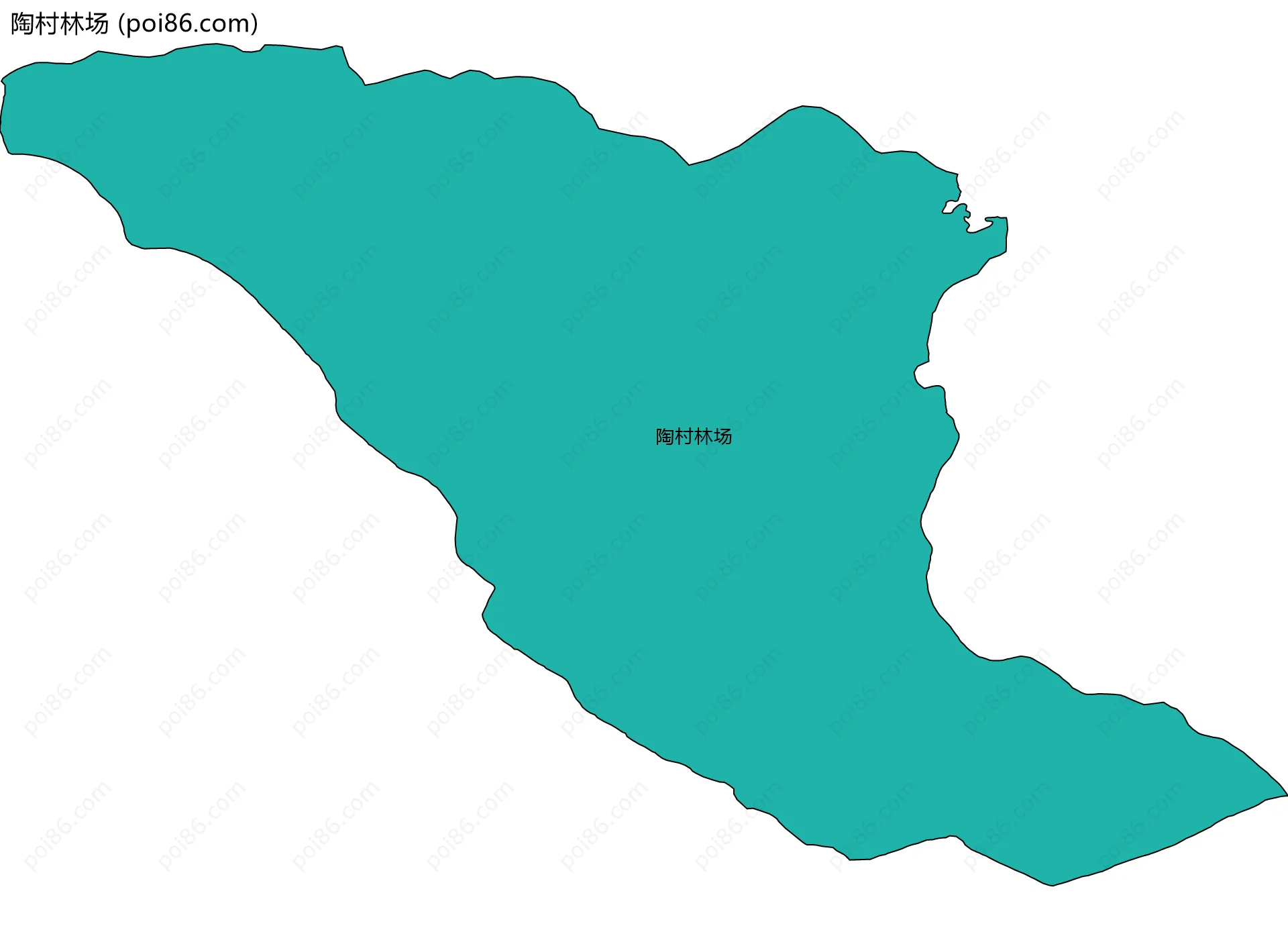 陶村林场边界地图