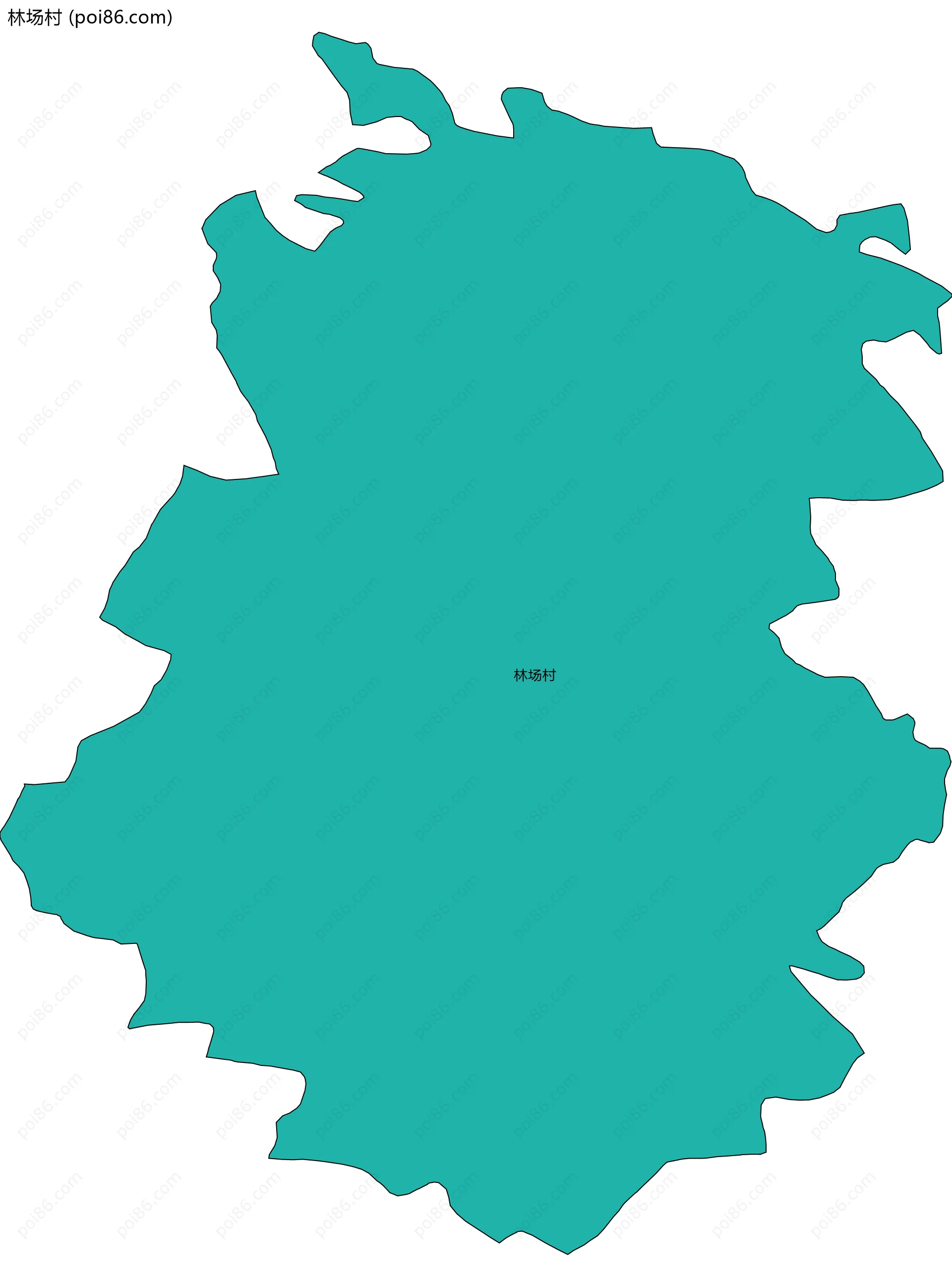 林场村边界地图