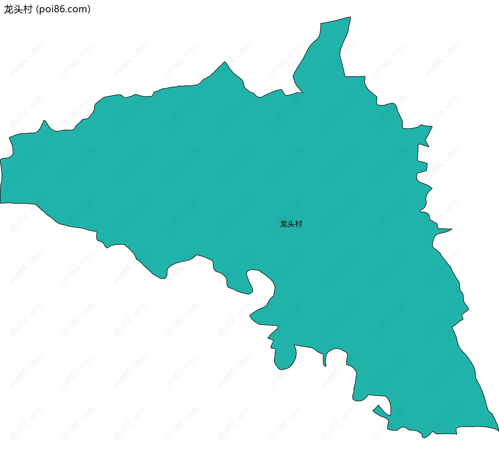 龙头村边界地图
