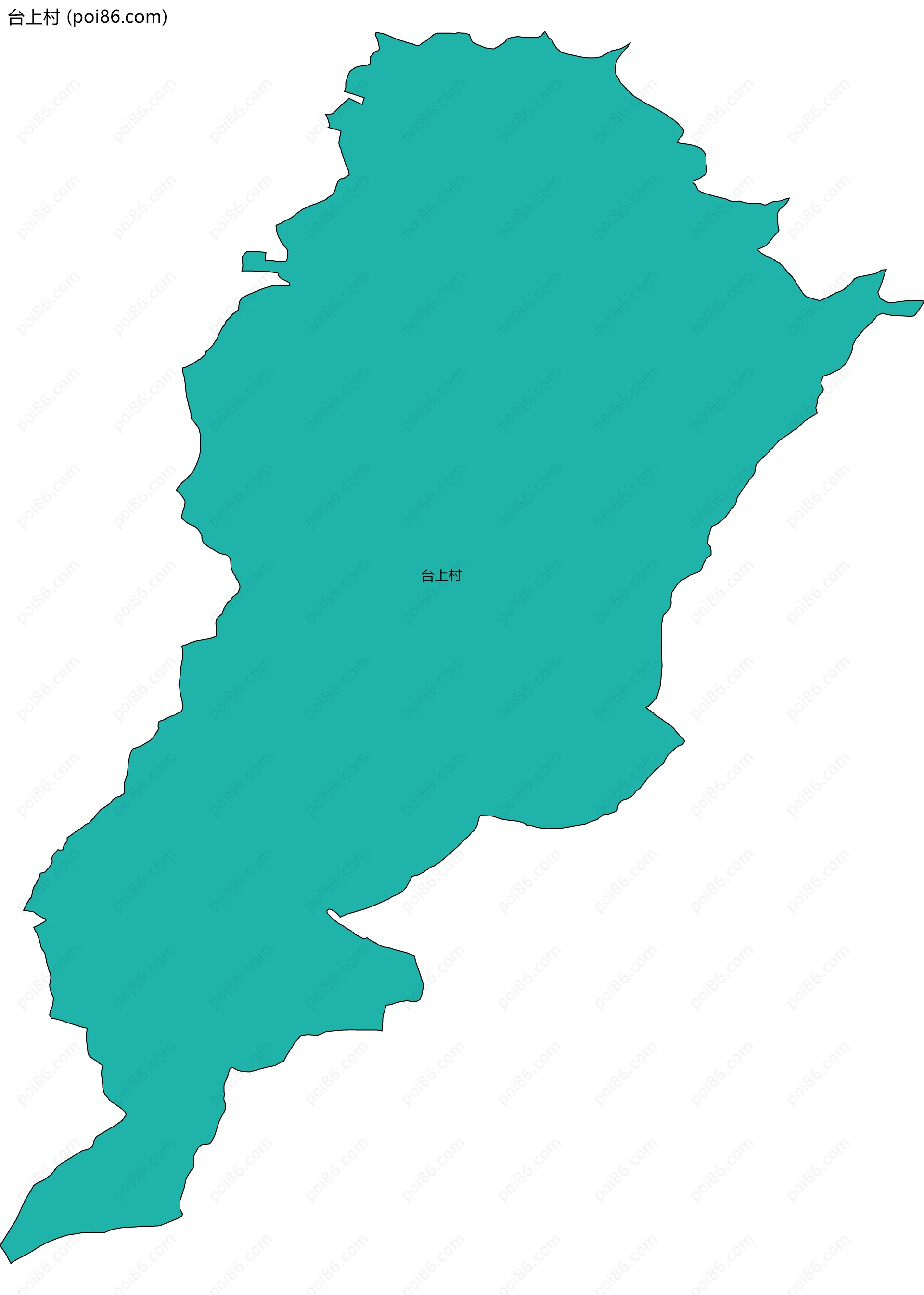 台上村边界地图