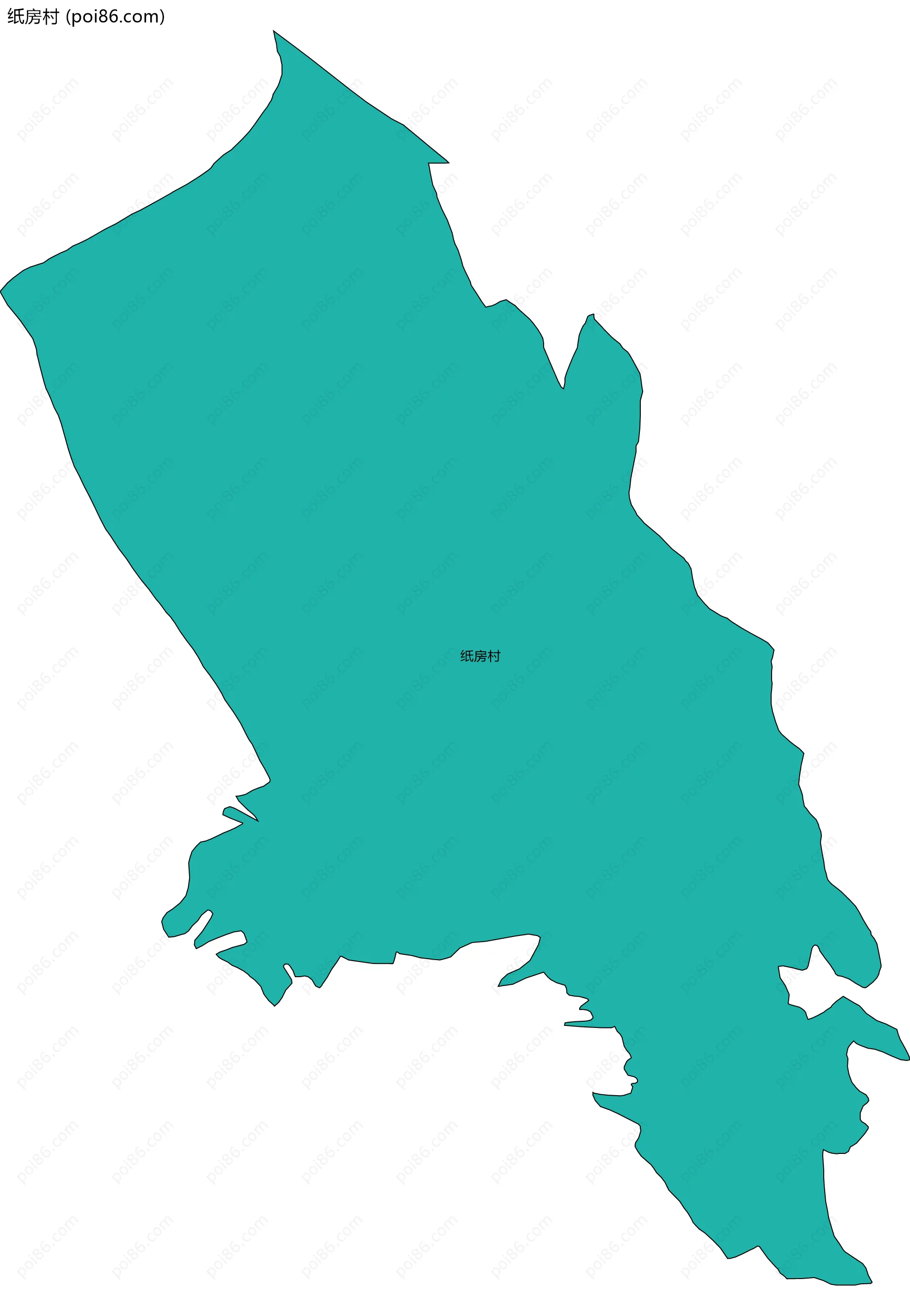 纸房村边界地图