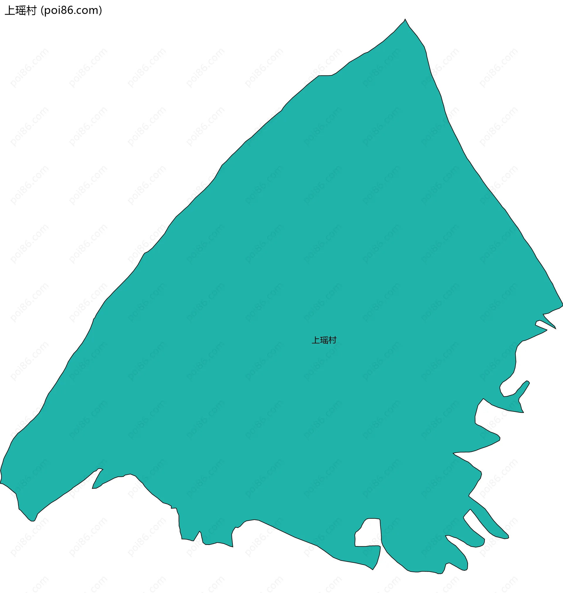 上瑶村边界地图