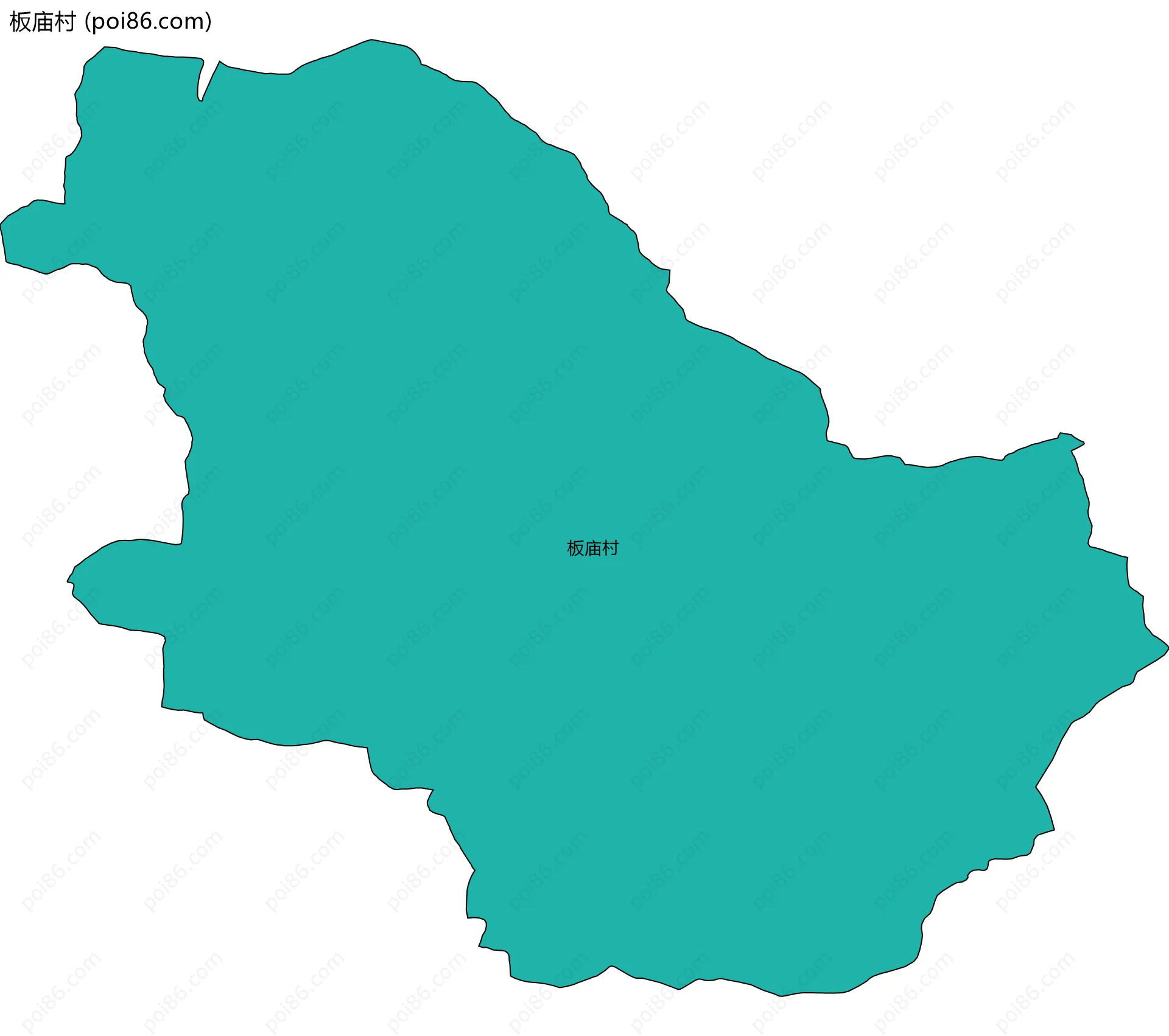 板庙村边界地图