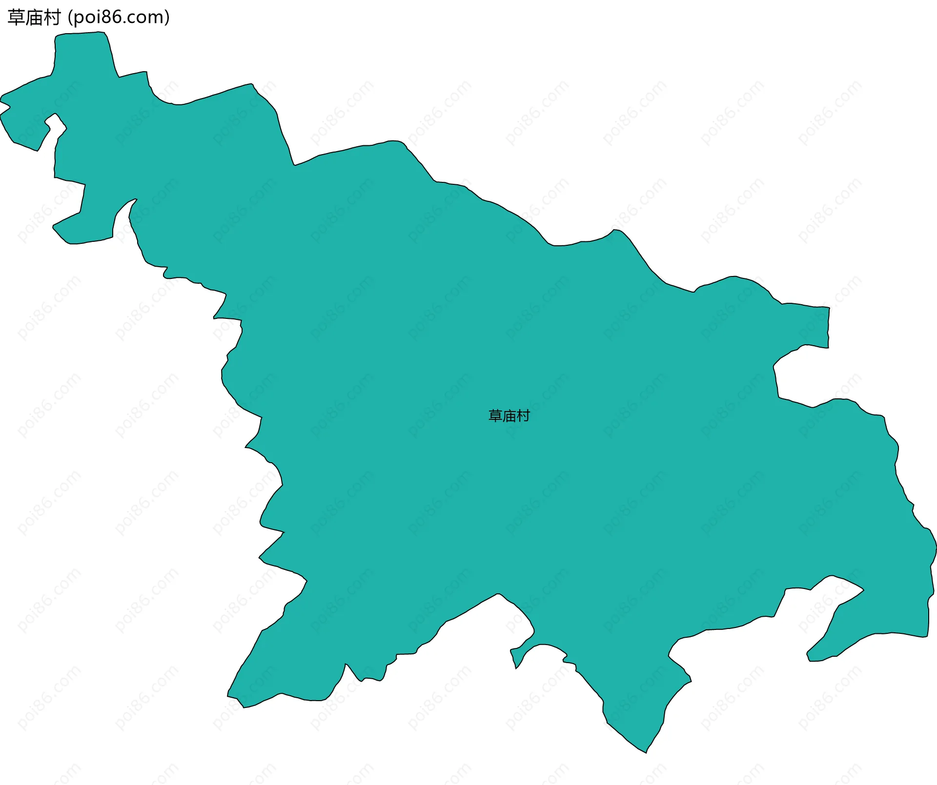 草庙村边界地图