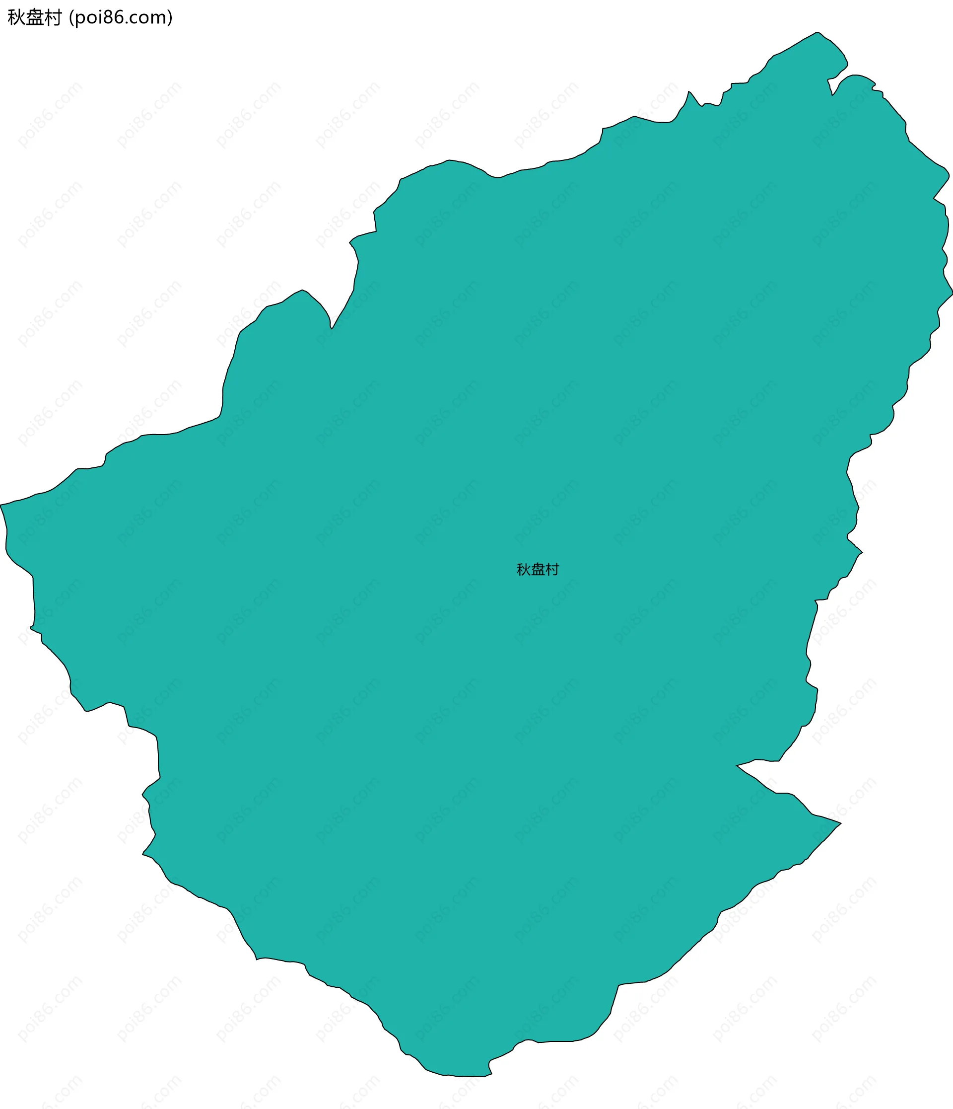 秋盘村边界地图