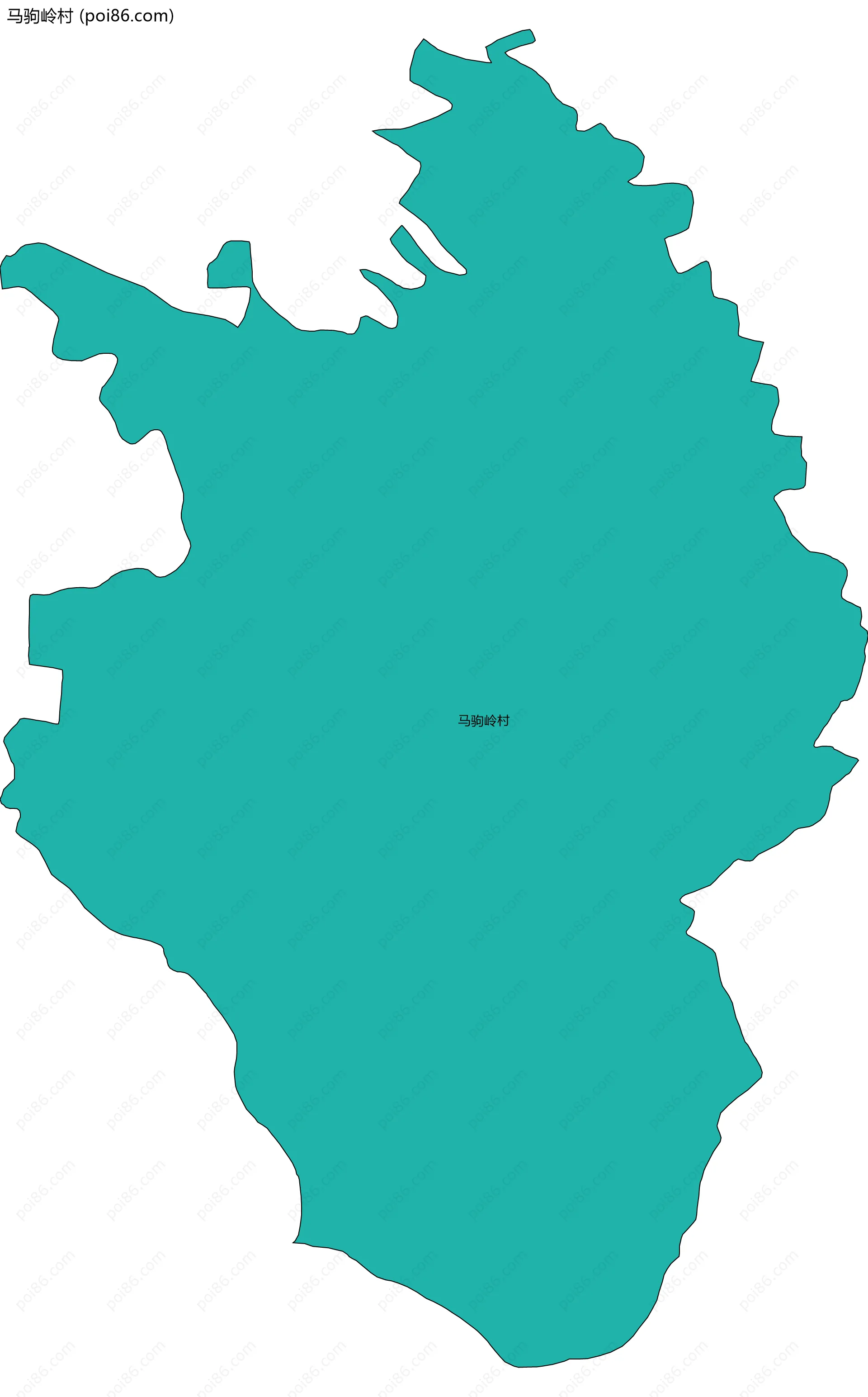 马驹岭村边界地图