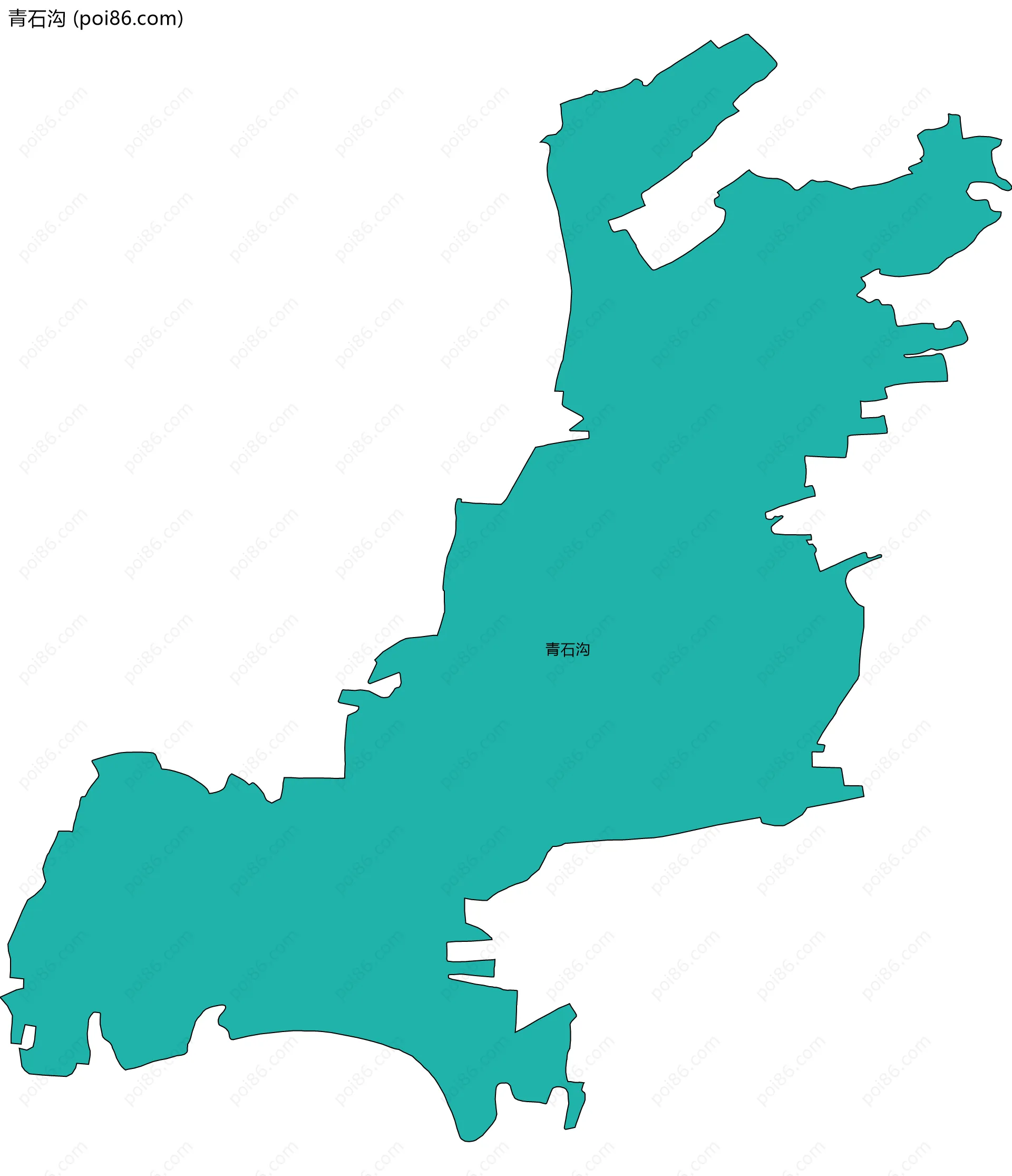 青石沟边界地图