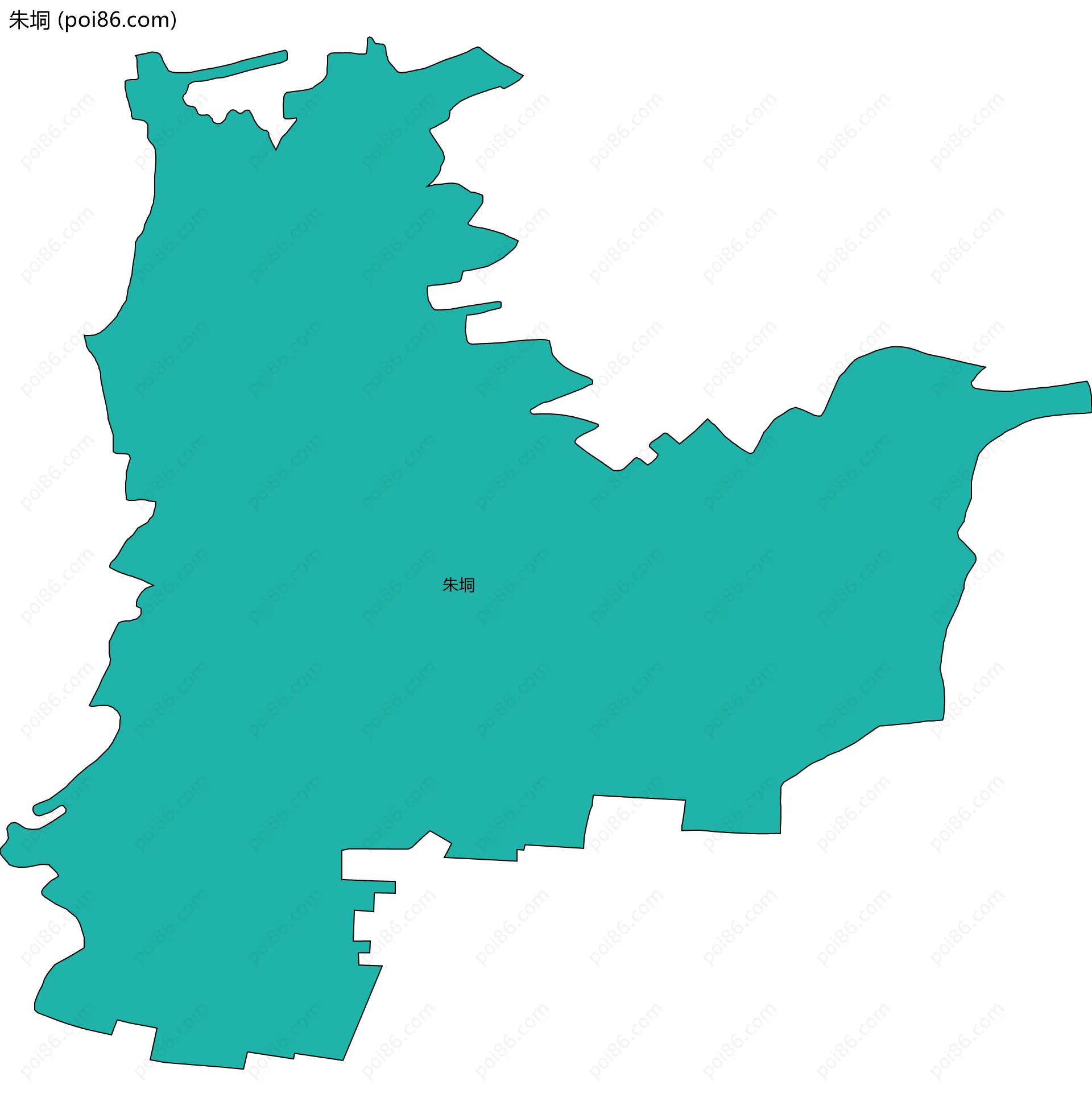 朱垌边界地图