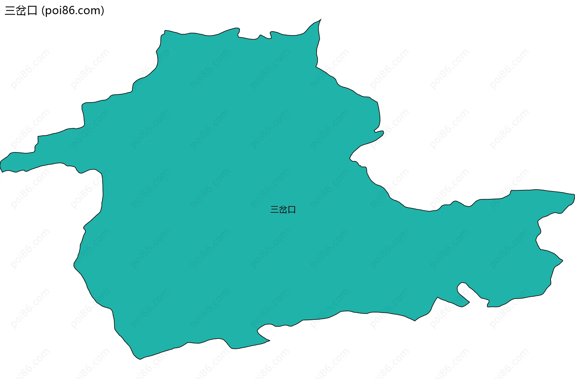 三岔口边界地图