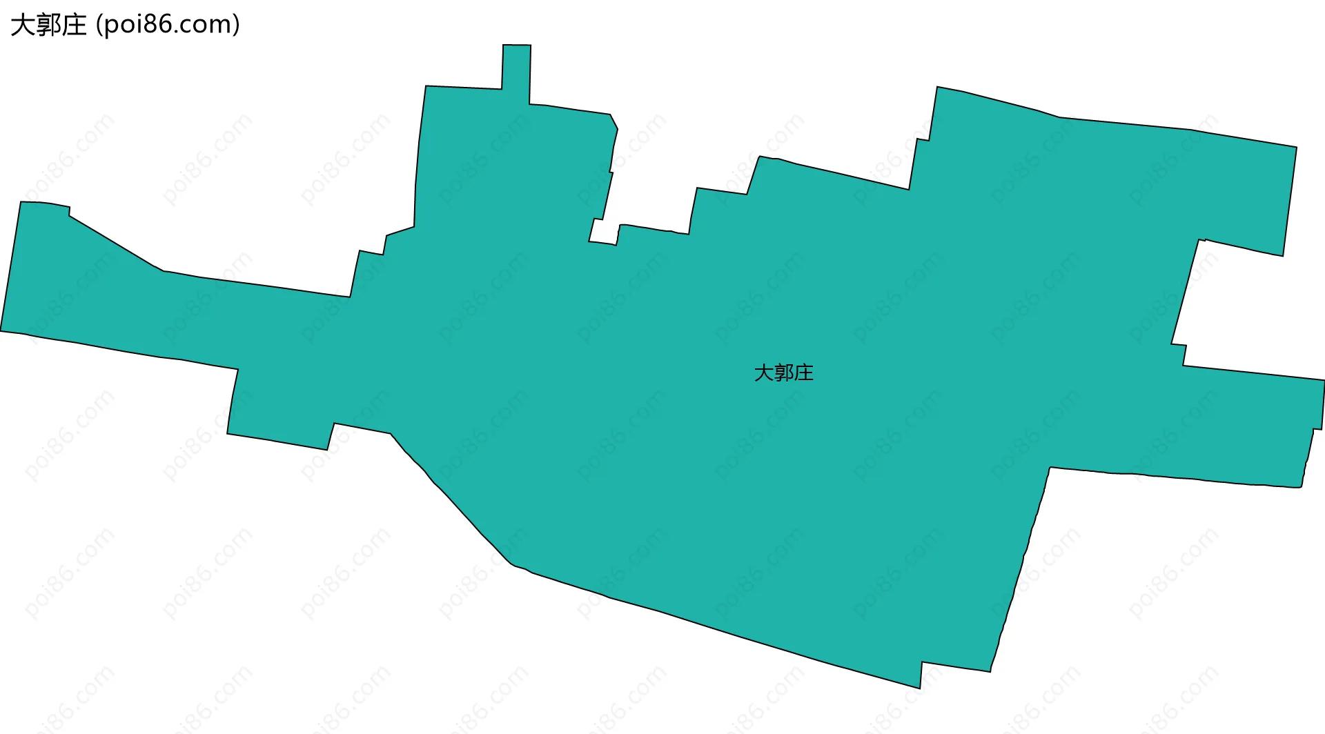 大郭庄边界地图
