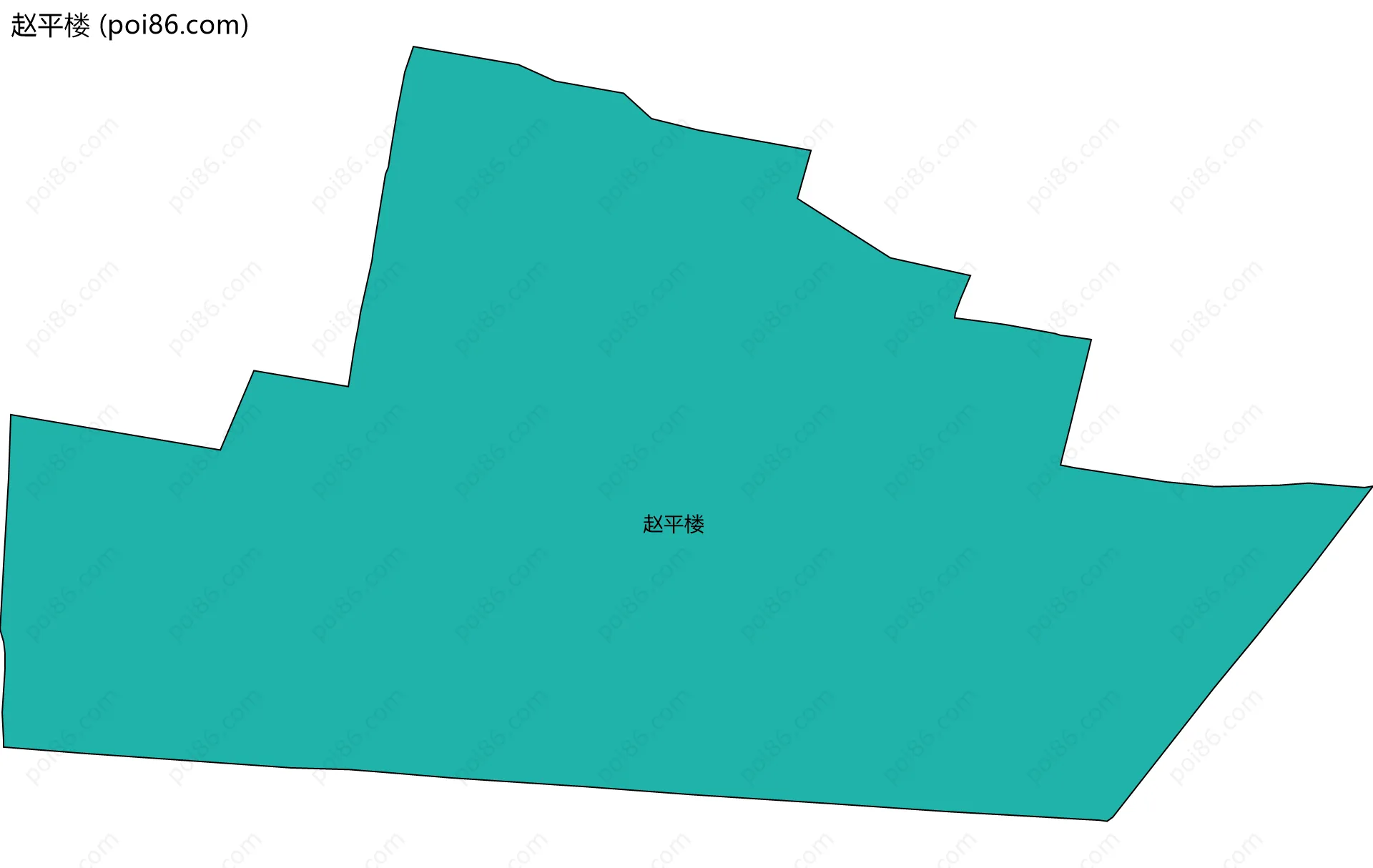 赵平楼边界地图