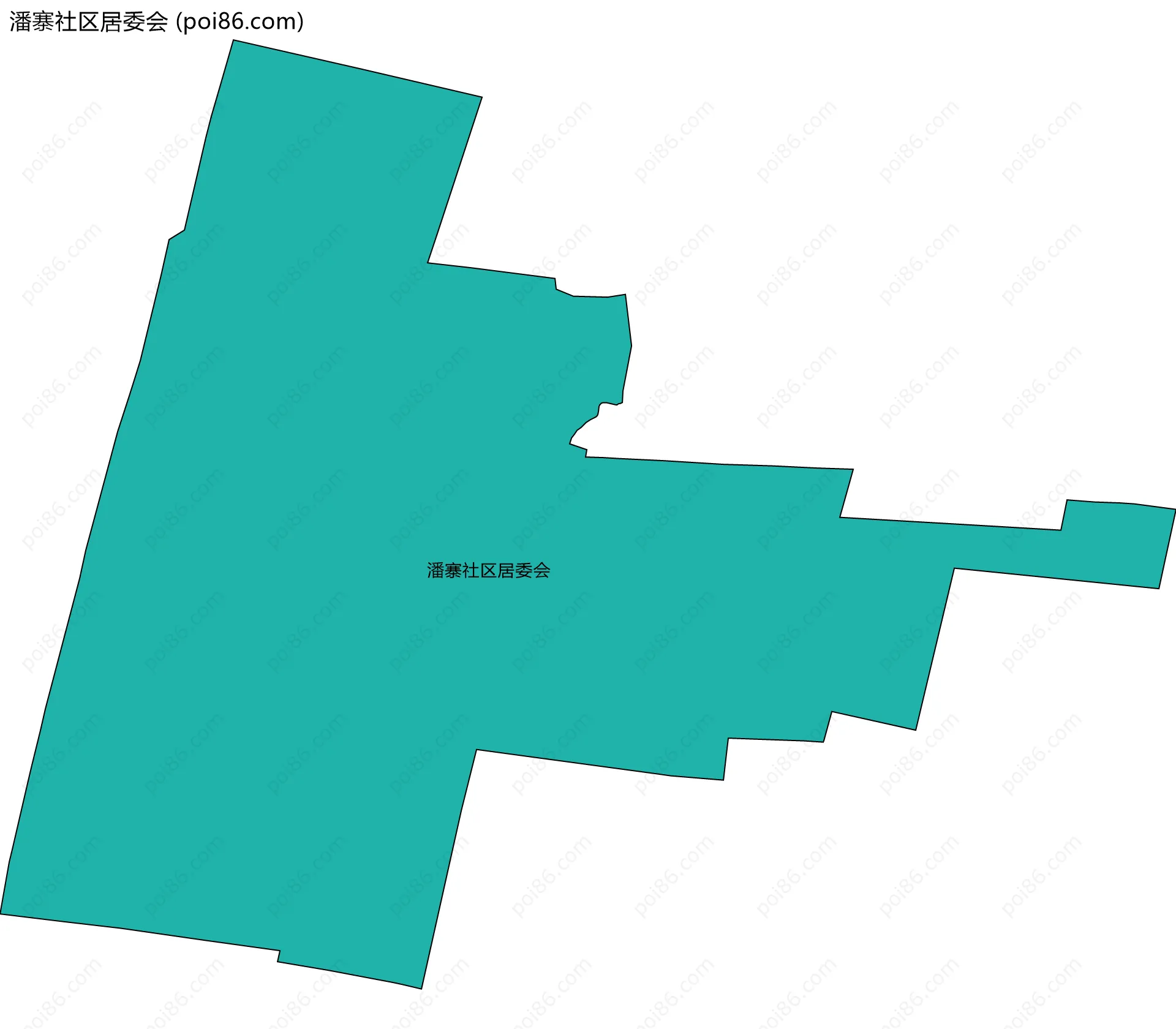 潘寨社区居委会边界地图