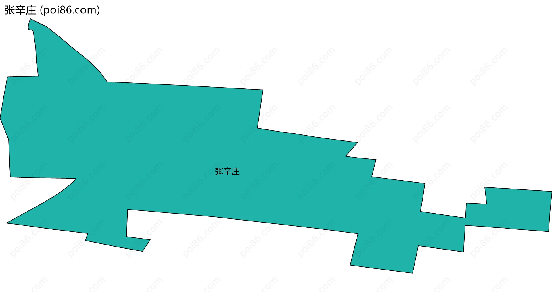 张辛庄边界地图