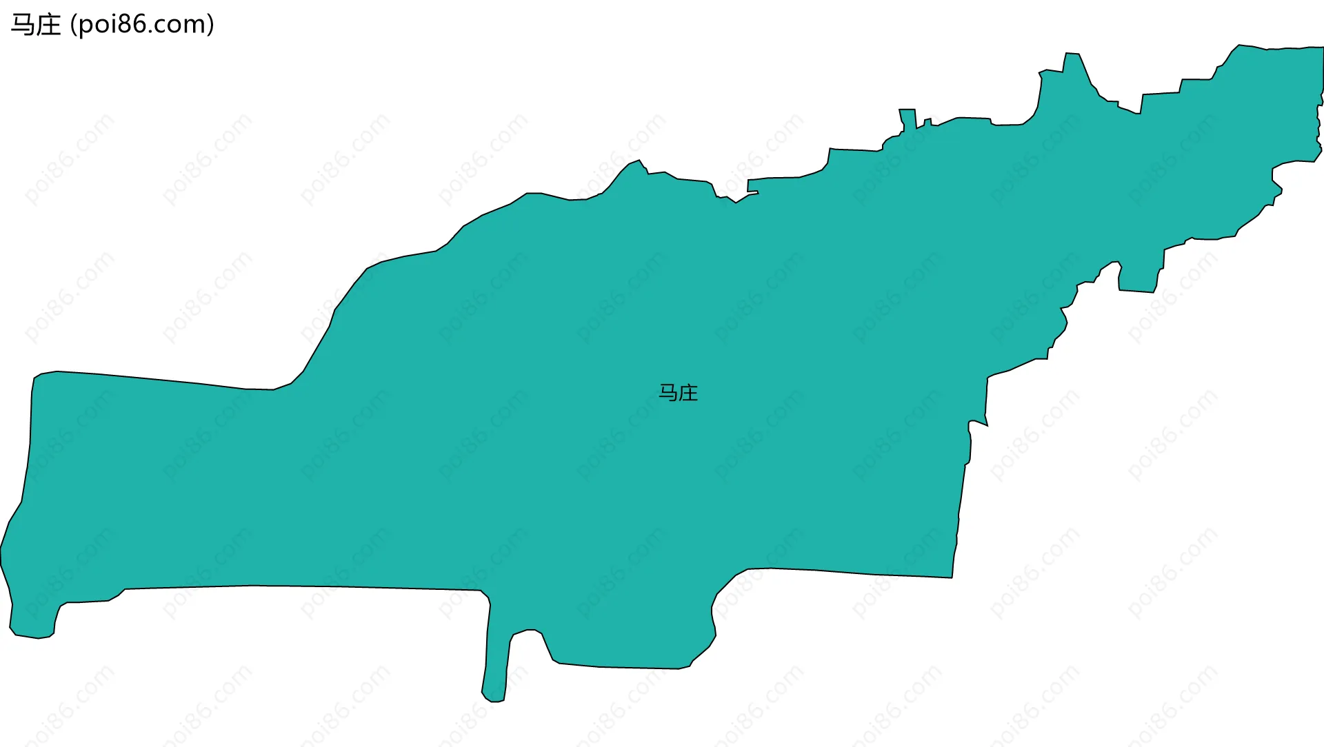 马庄边界地图