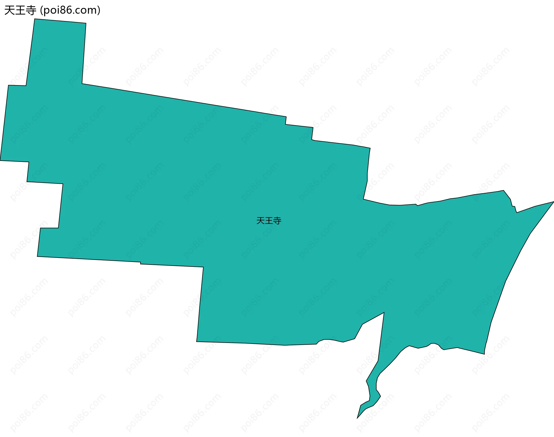 天王寺边界地图