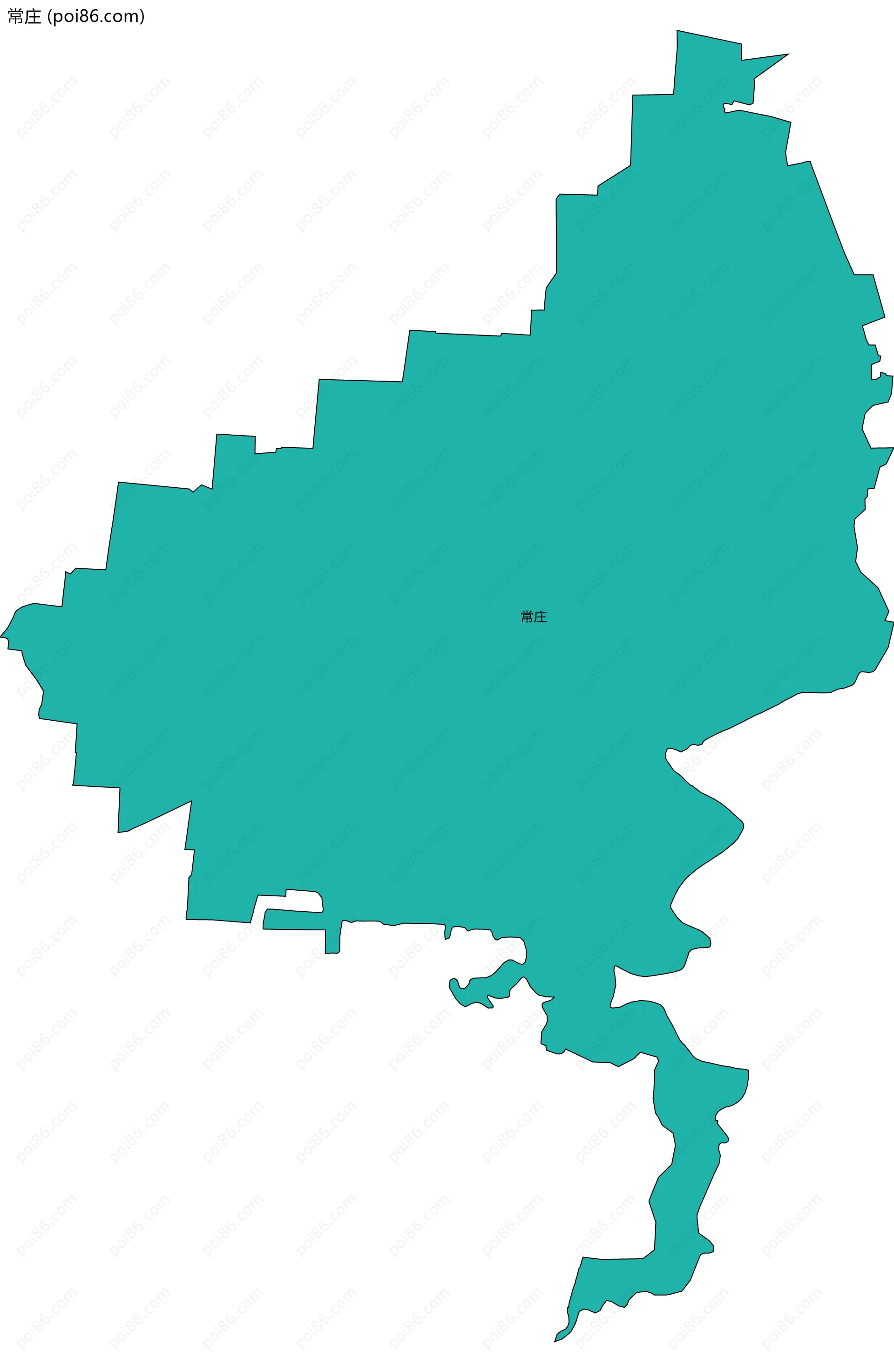 常庄边界地图