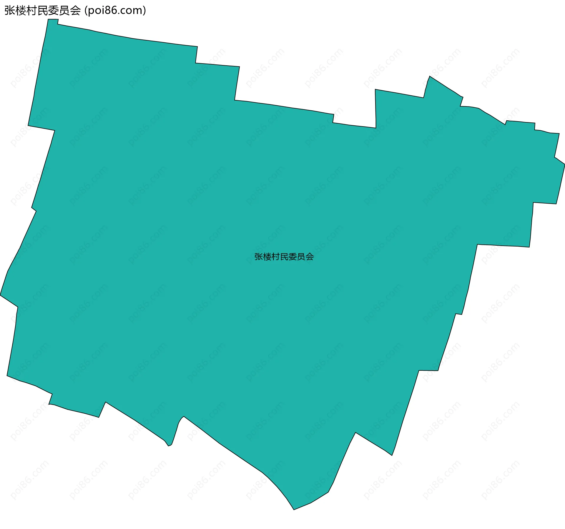 张楼村民委员会边界地图